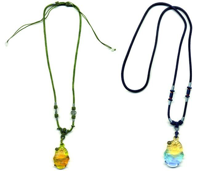 鹿港窯水晶琉璃｜祥龍項鍊 龍騰四海護佑平安招財納福