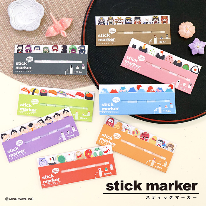 武士 120枚索引標籤便利貼 memo｜日本 Mind Wave