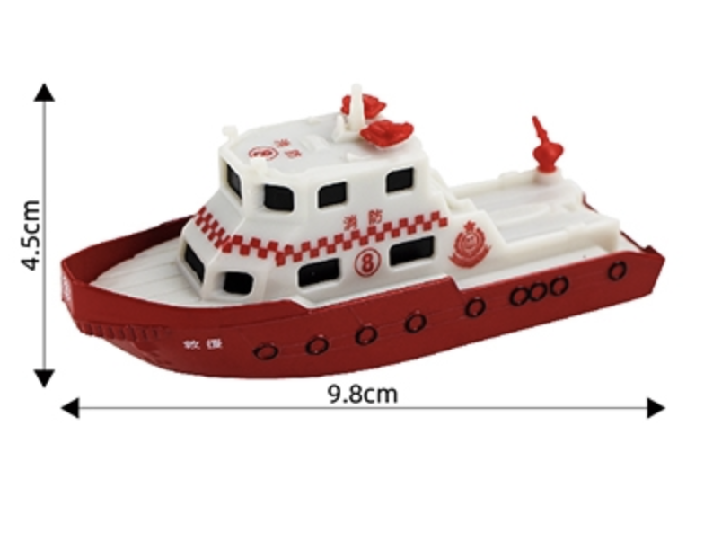 香港公共交通工具回力車系列-水警船紅色 MM072