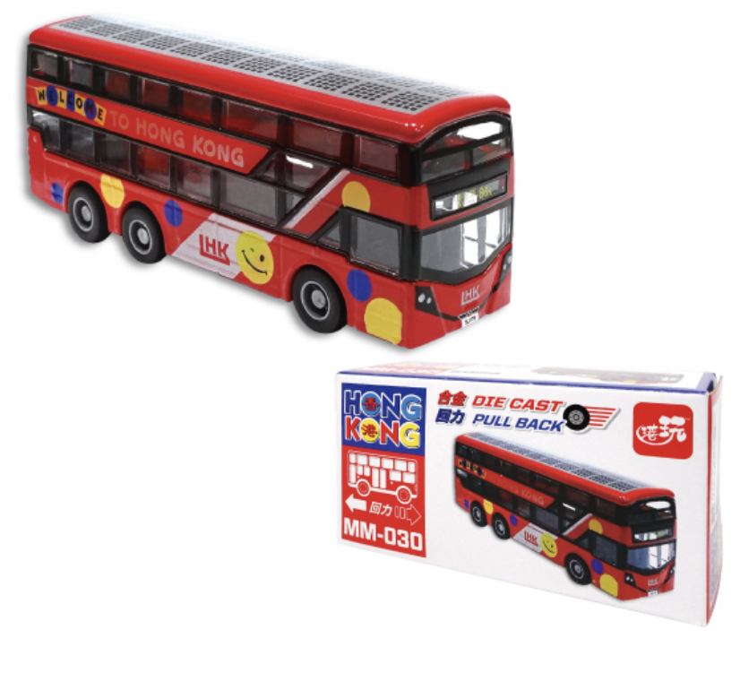 香港公共交通工具回力車系列-節能紅色雙層巴士 MM030