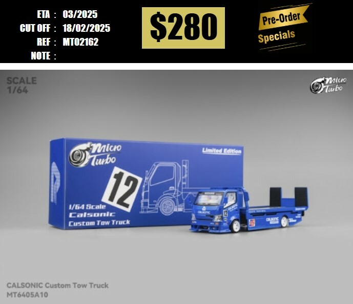 PO-$280 * MICRO TURBO * 1:64 CUSTOM TOW TRUCK CALSONIC KANSEL [OD16/02]