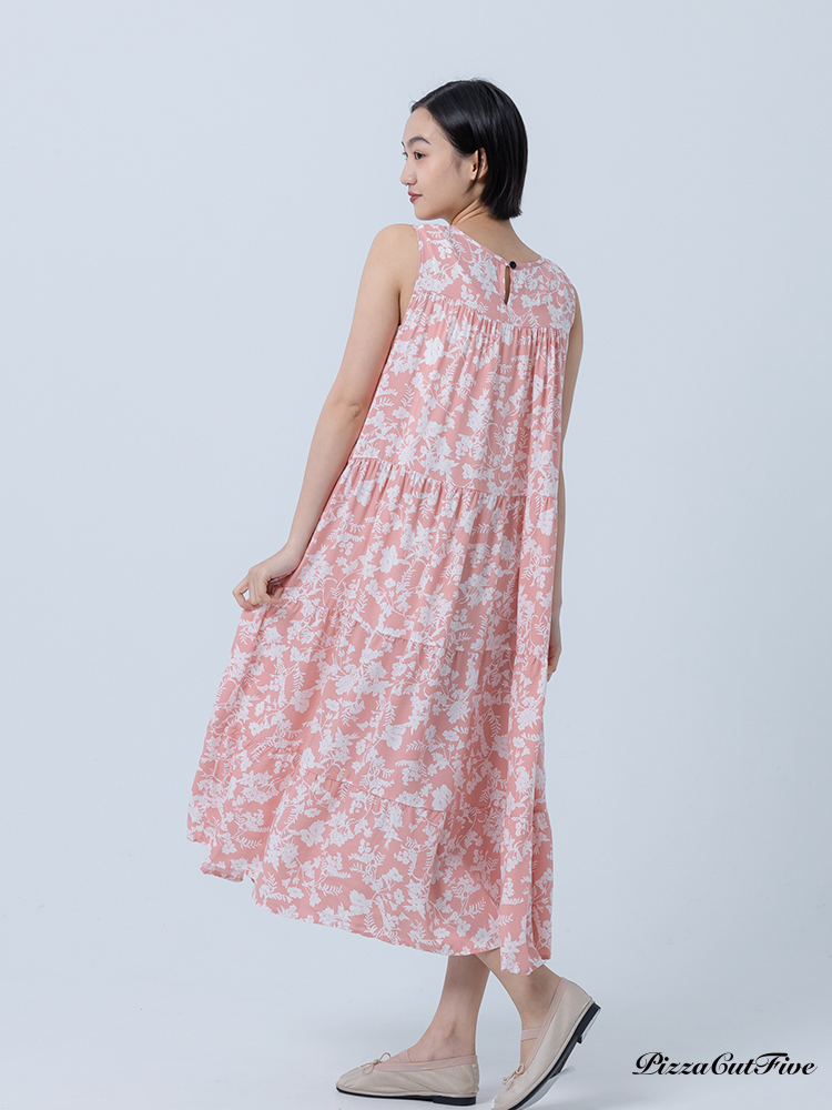 [兩件1580｜涼感洋裝]花朵蛋糕連身洋裝 PizzaCutFive PCF252486006