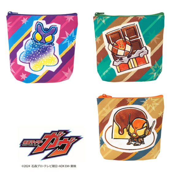 225923 Pbandai 預訂 2025/4月 仮面ライダーガヴ　お菓子　デフォルメ　ポーチ　全3種