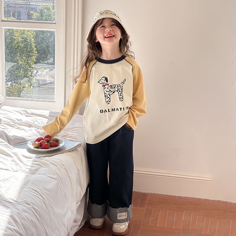 六色拼袖日常上衣