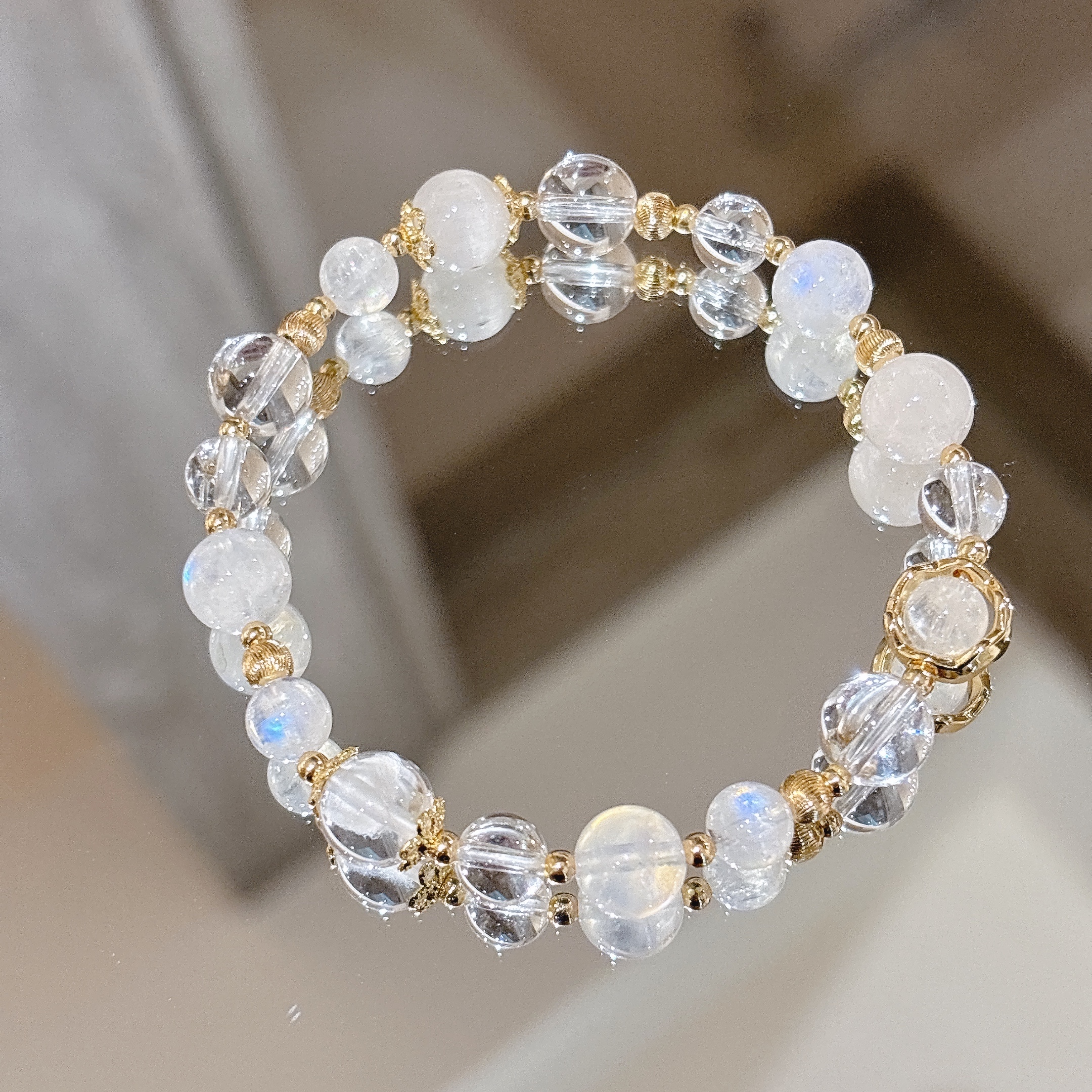 聚財增智慧防小人 | 雅典娜 | 白兔毛金字塔白幽靈《彈力繩款式》