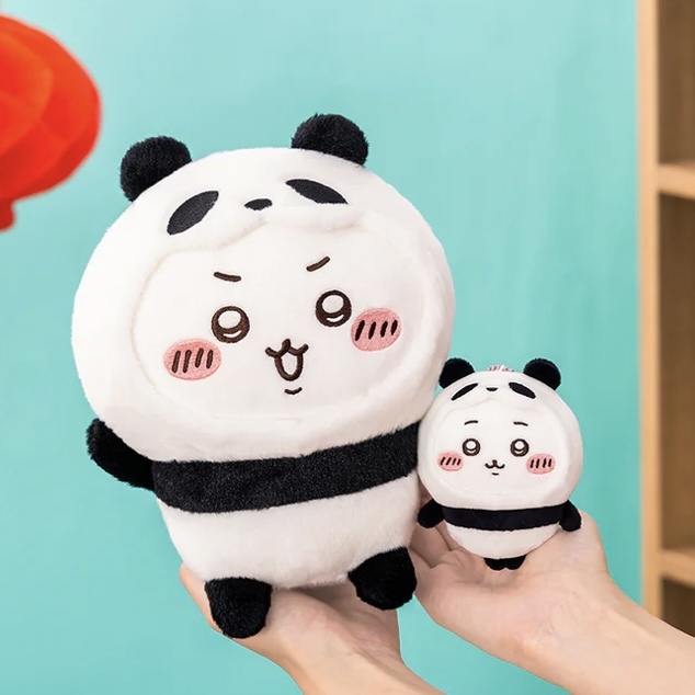 CHIIKAWA吉伊卡哇 熊貓系列 吊飾 絨毛玩具