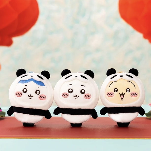 CHIIKAWA吉伊卡哇 熊貓系列 吊飾 絨毛玩具