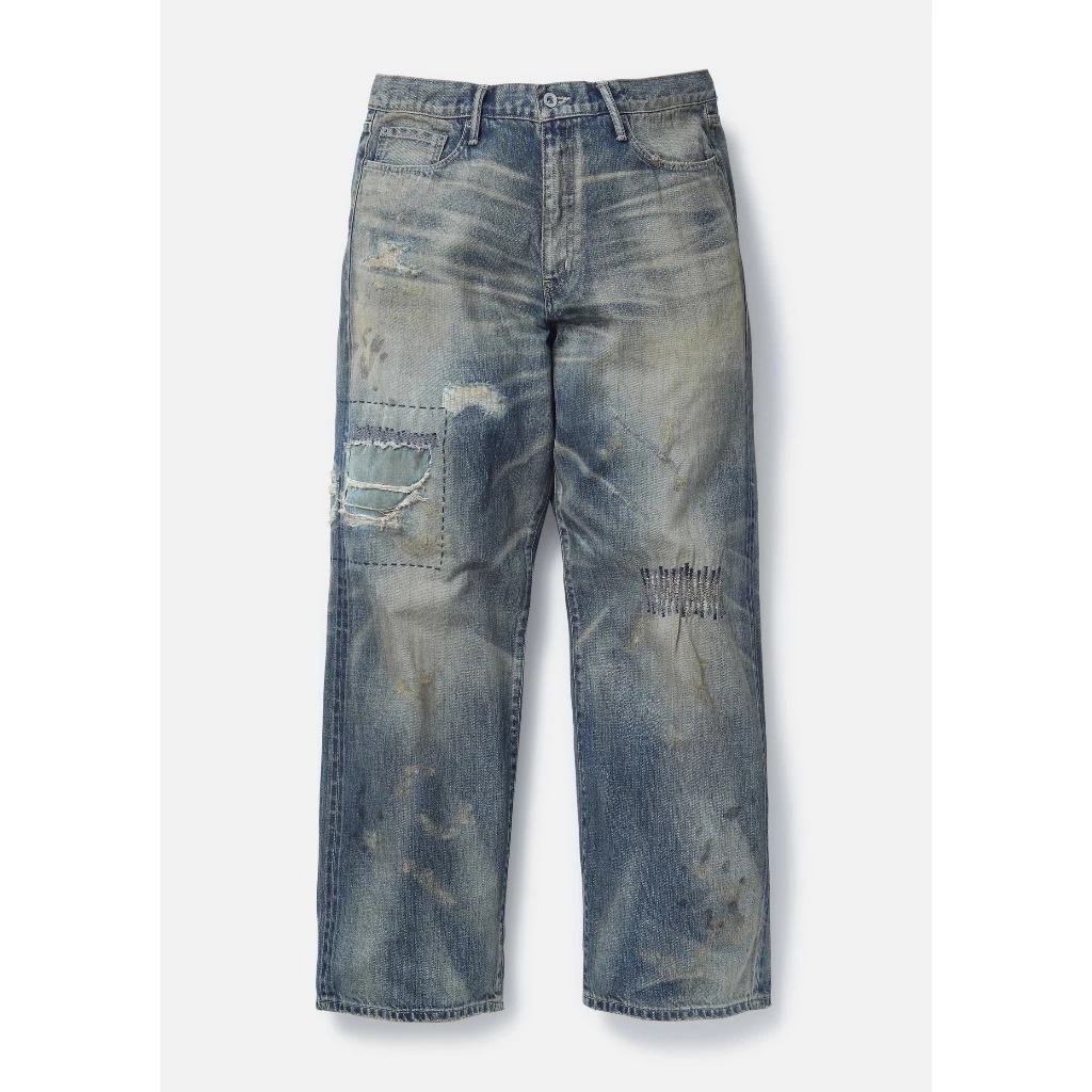 2025SS NEIGHBORHOOD SAVAGE DENIM DP WIDE PANTS 破壞 水洗 牛王 牛仔褲 現貨 251XBNH-PTM07