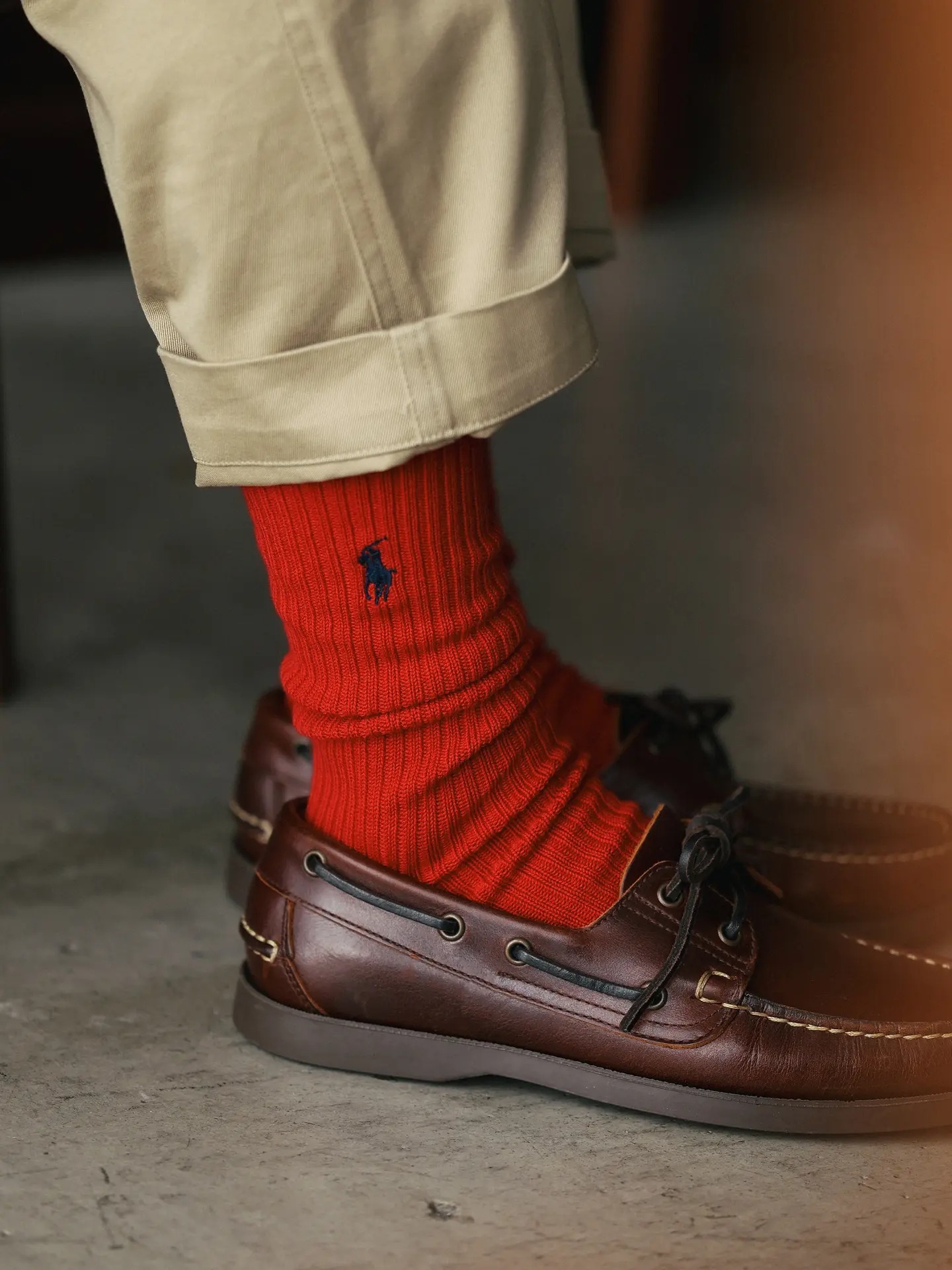 預購┃男女款 日本製 POLO RALPH LAUREN 別注款 羅紋 刺繡LOGO 長襪