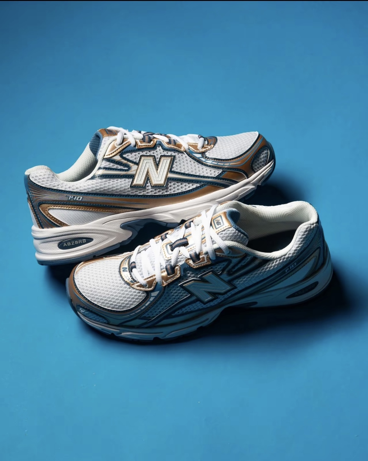 New Balance NB 740 古銅金 藍色 復古 慢跑鞋 老爹鞋 U740HB2/預購