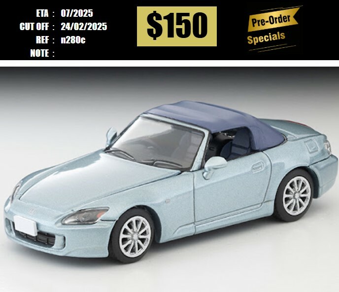 PO-$150 * TOMYTEC * 1:64 LV-N280c Honda S2000 2006 (Light Blue) [OD16/02]