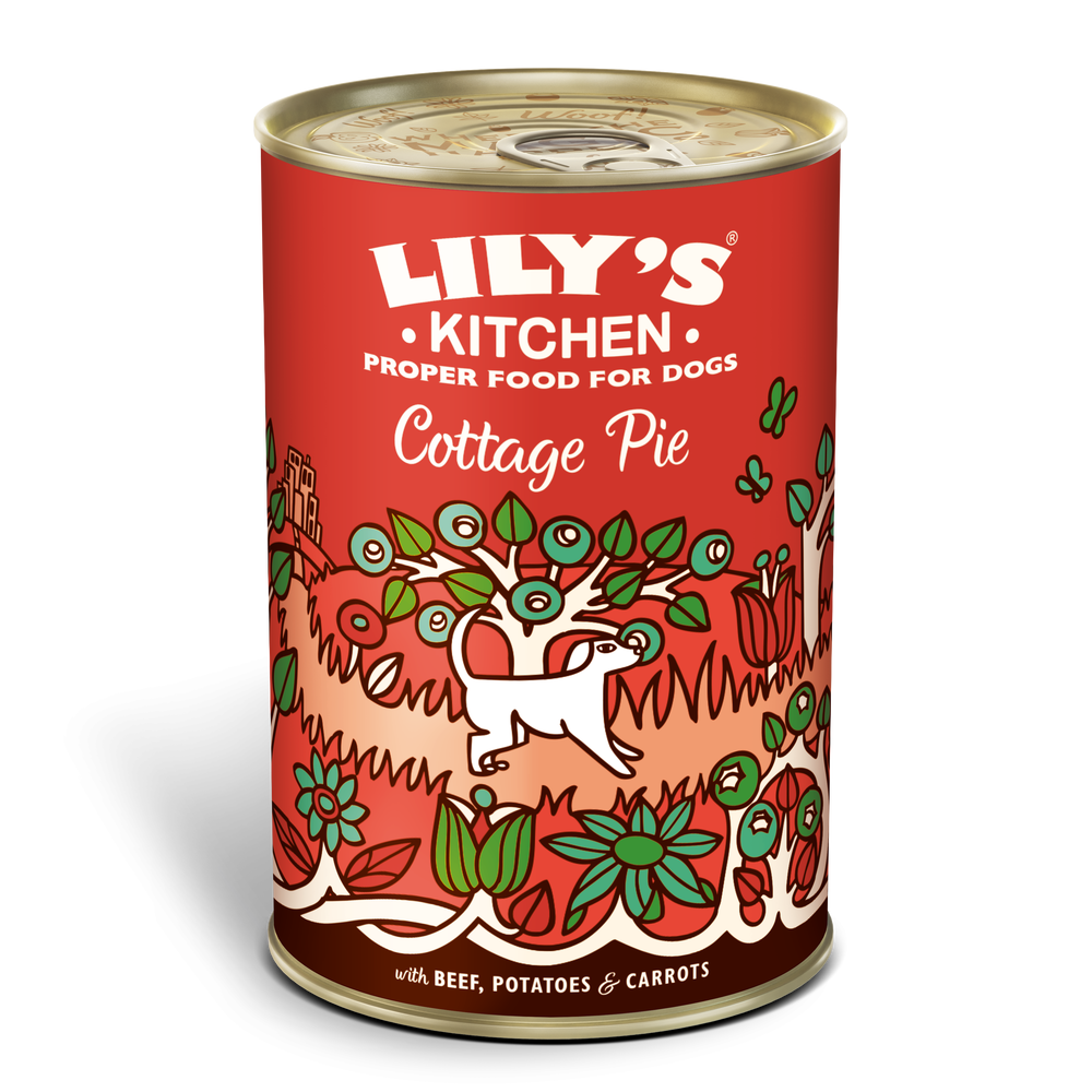 Lily's Kitchen - 牛肉蔬菜批 (薯仔+紅蘿蔔) 狗罐頭 寵物食品 天然健康 (400g) (PF002)