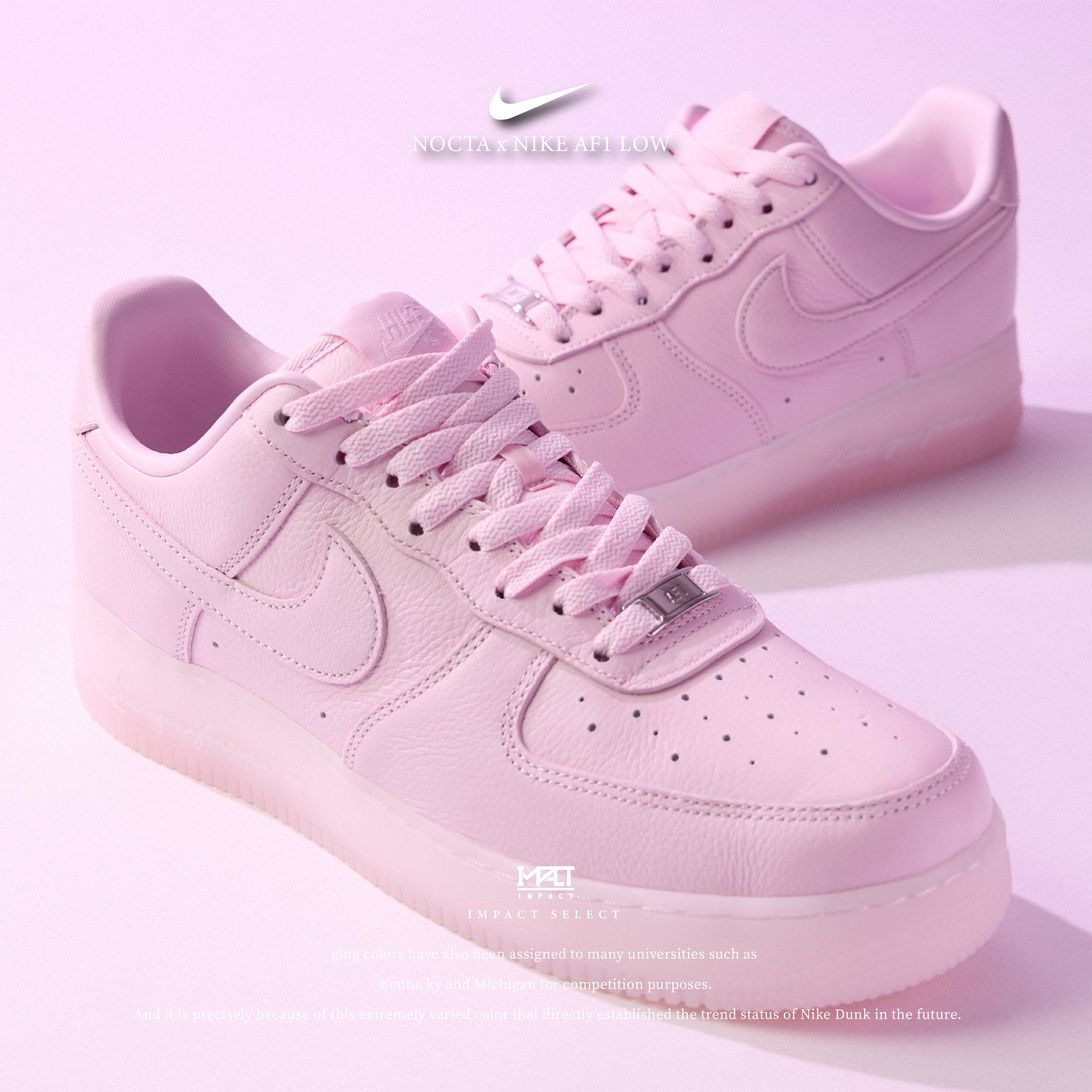 NOCTA x Nike Air Force 1 Low "Pink Foam" 粉紅泡沫 皮革 果凍底 冰底 CZ8065-600