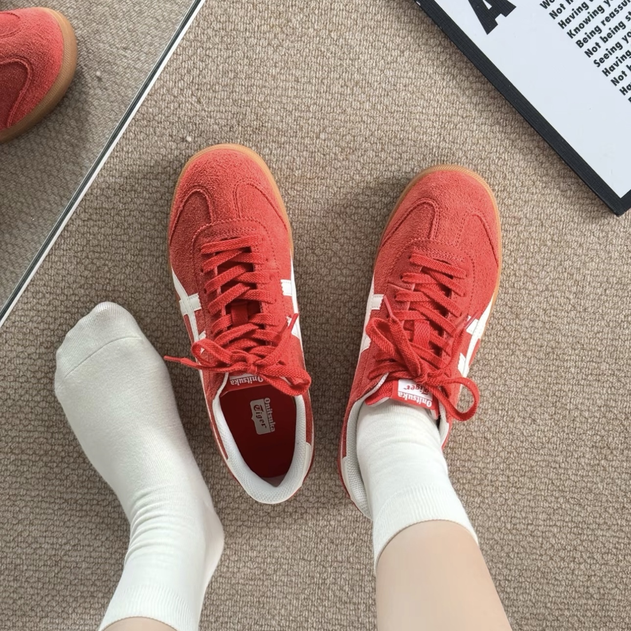 ONITSUKA TIGER TOKUTEN 紅色 焦糖底 鬼塚虎 休閒鞋 男女款 1183C254-600