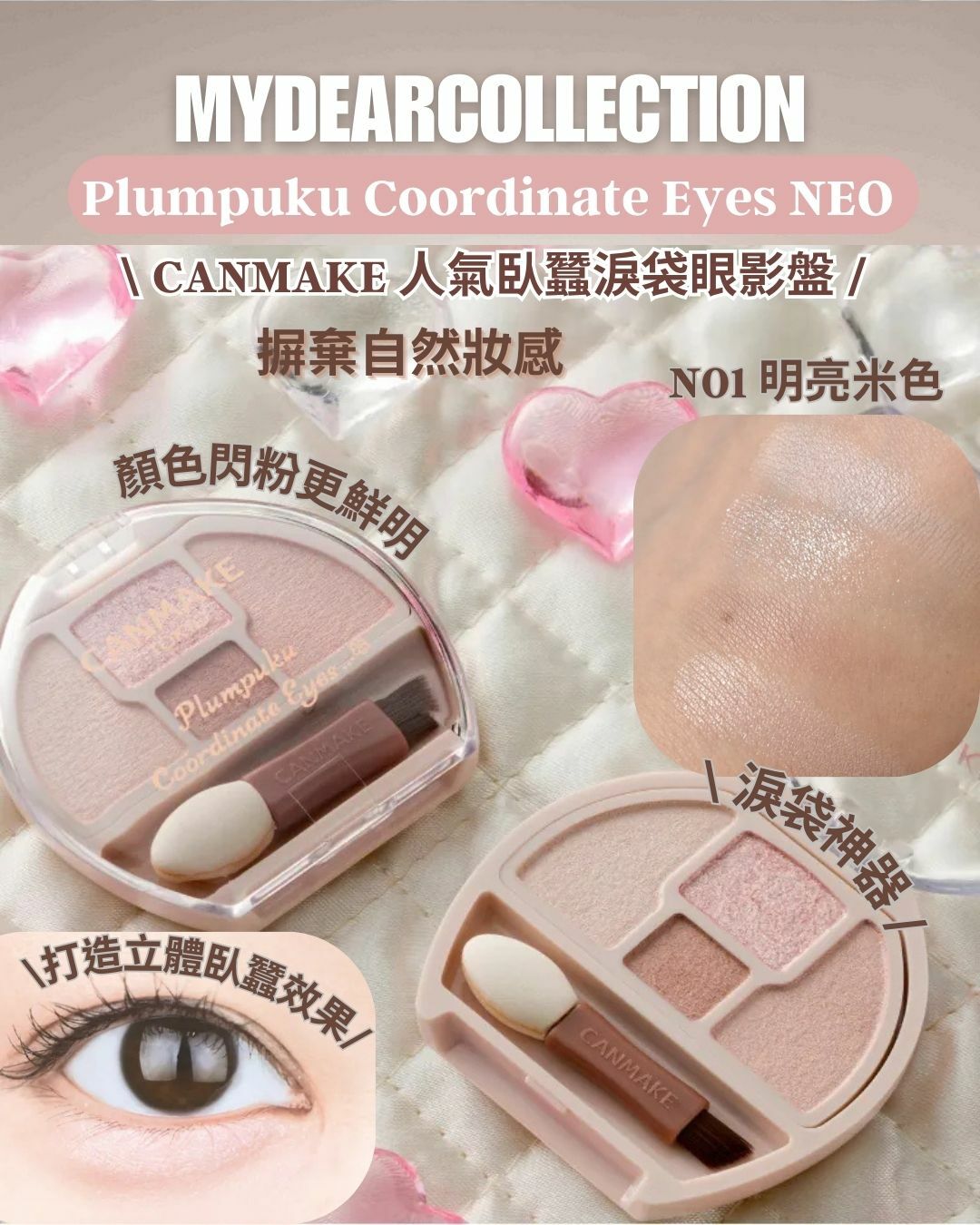現 貨丨CANMAKE Plumpuku Coordinate Eyes NEO 淚袋眼影