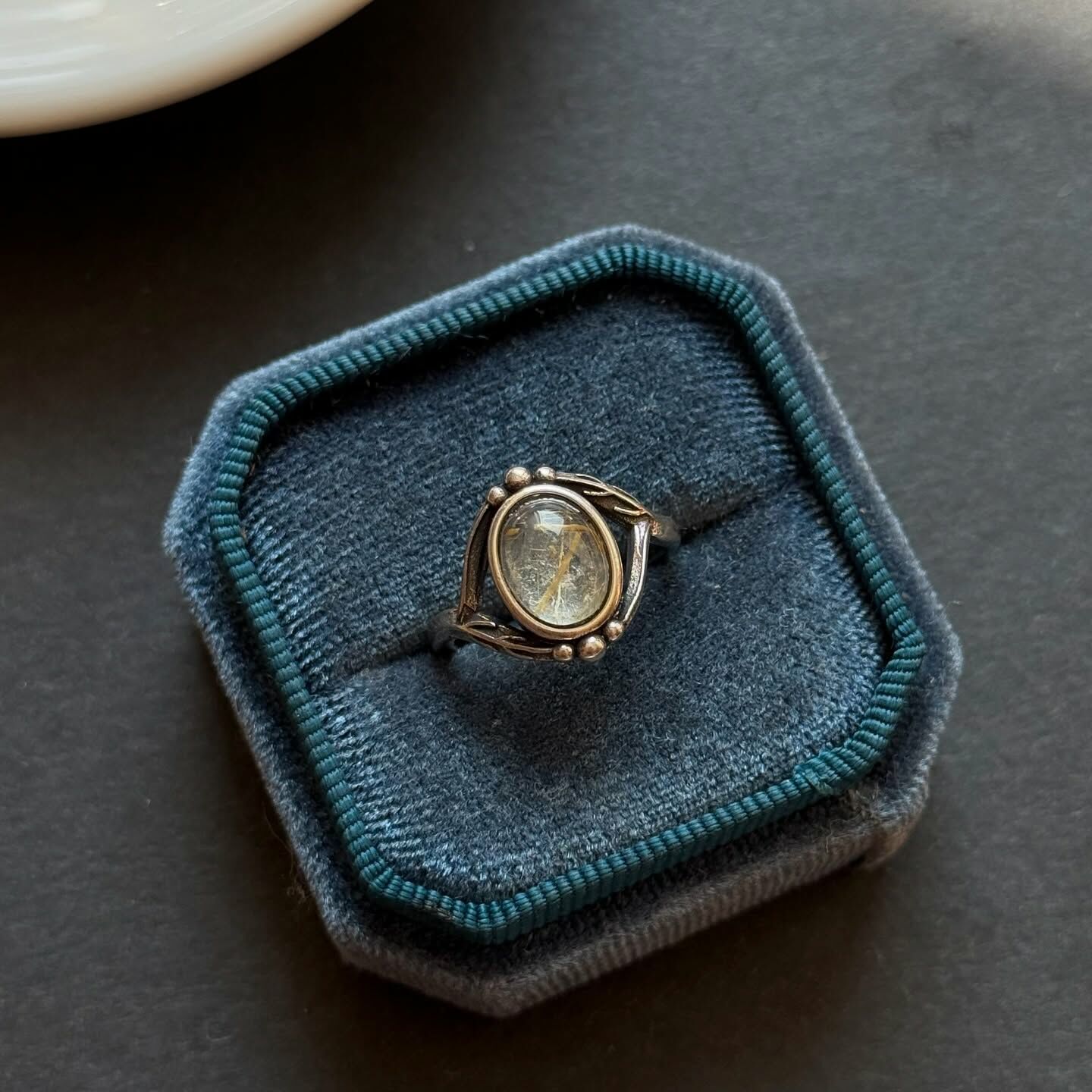 [原石] 鈦髮晶 水晶戒指