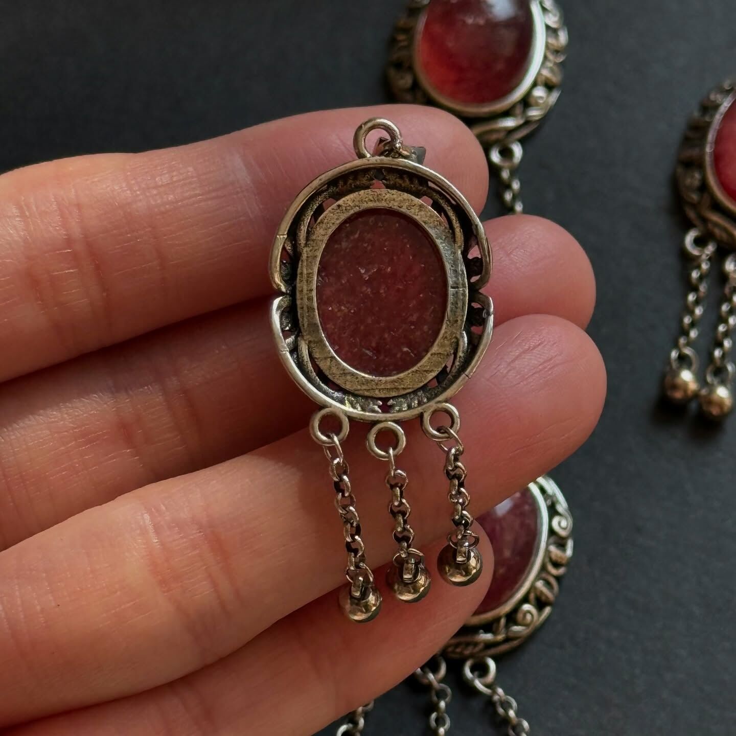 [原石] 高品 草莓晶 項鏈吊墜