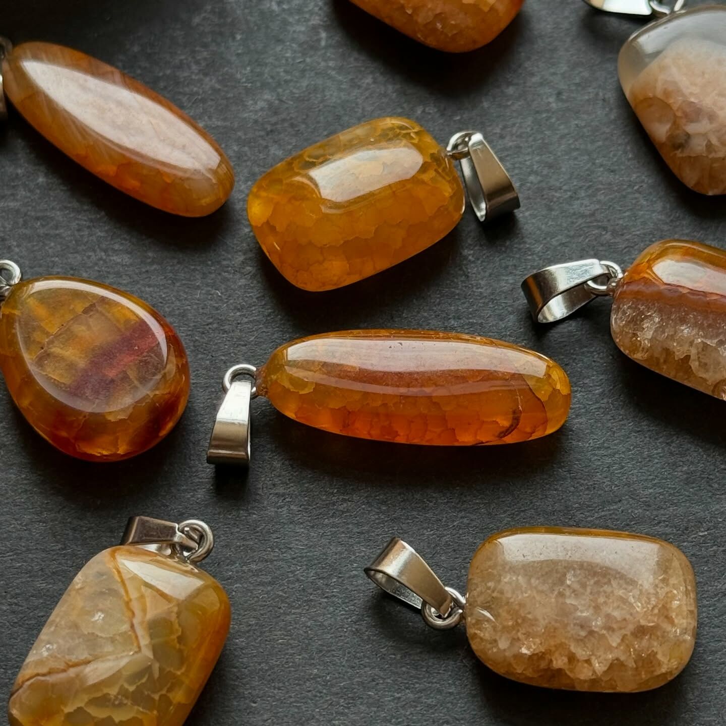 [原石] 熱處理紅瑪瑙 項鍊吊墜