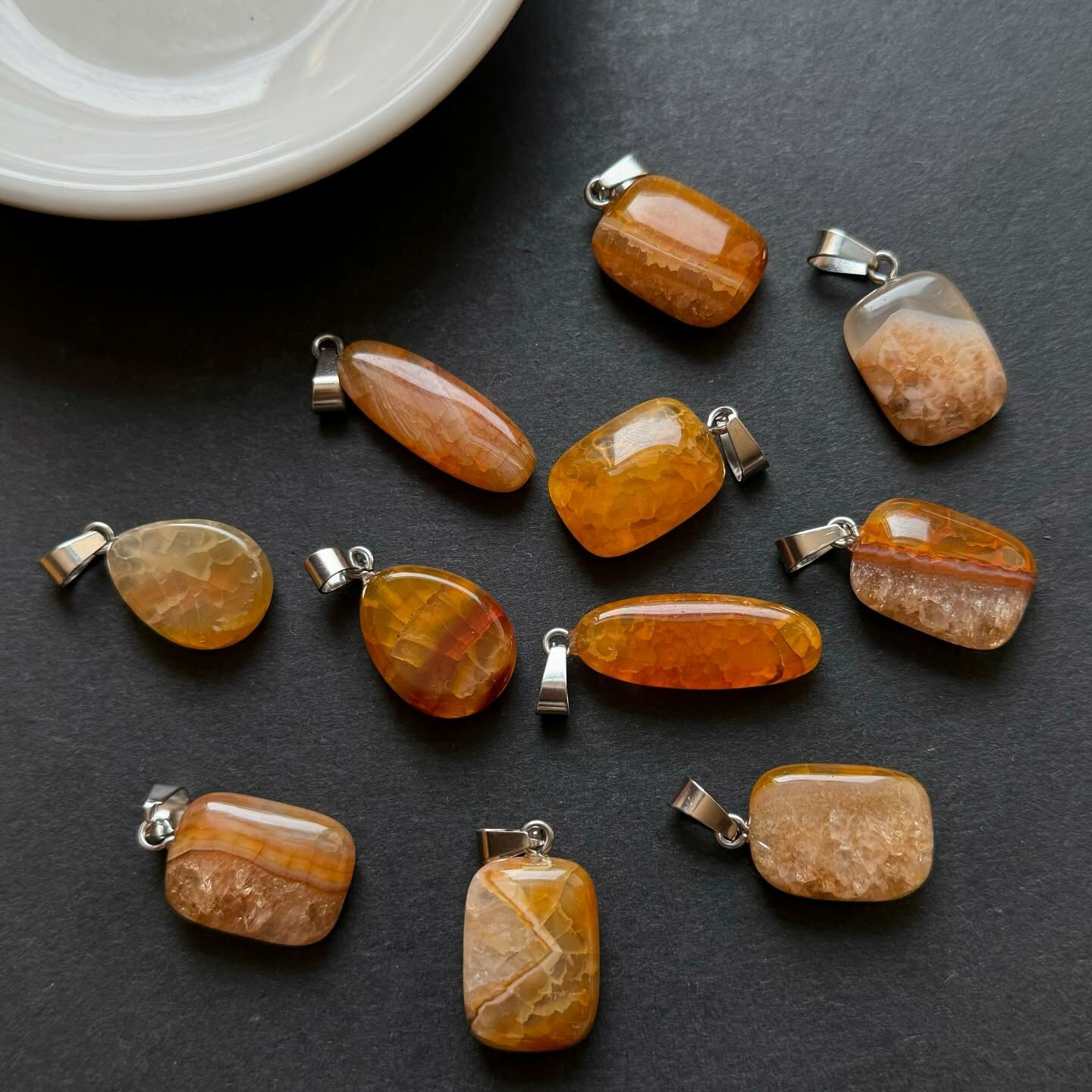 [原石] 熱處理紅瑪瑙 項鍊吊墜