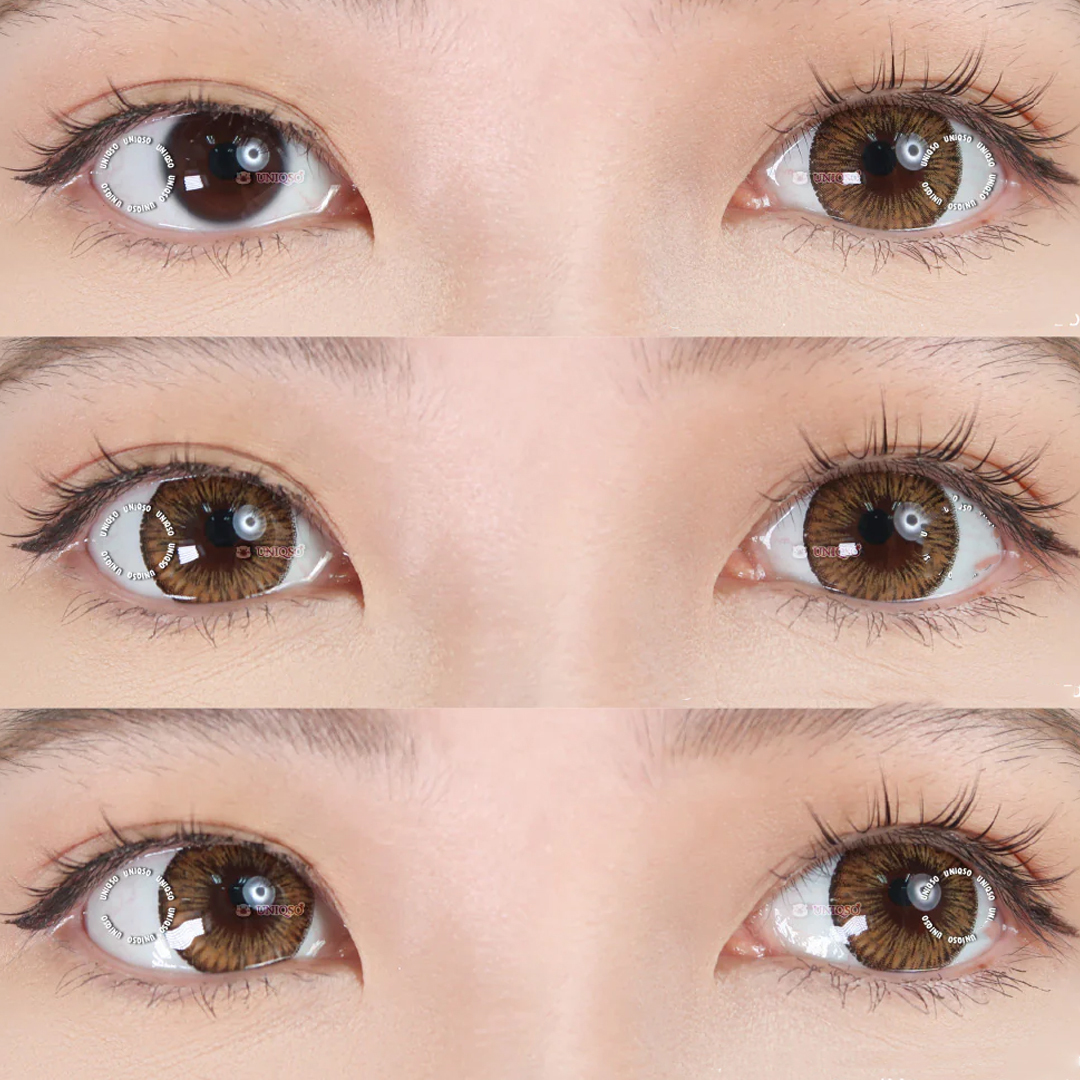 Kazzue Premier 3 Months Disposable Color Contact lens Dia 15mm 0.00 to -8.00DS (Brown)