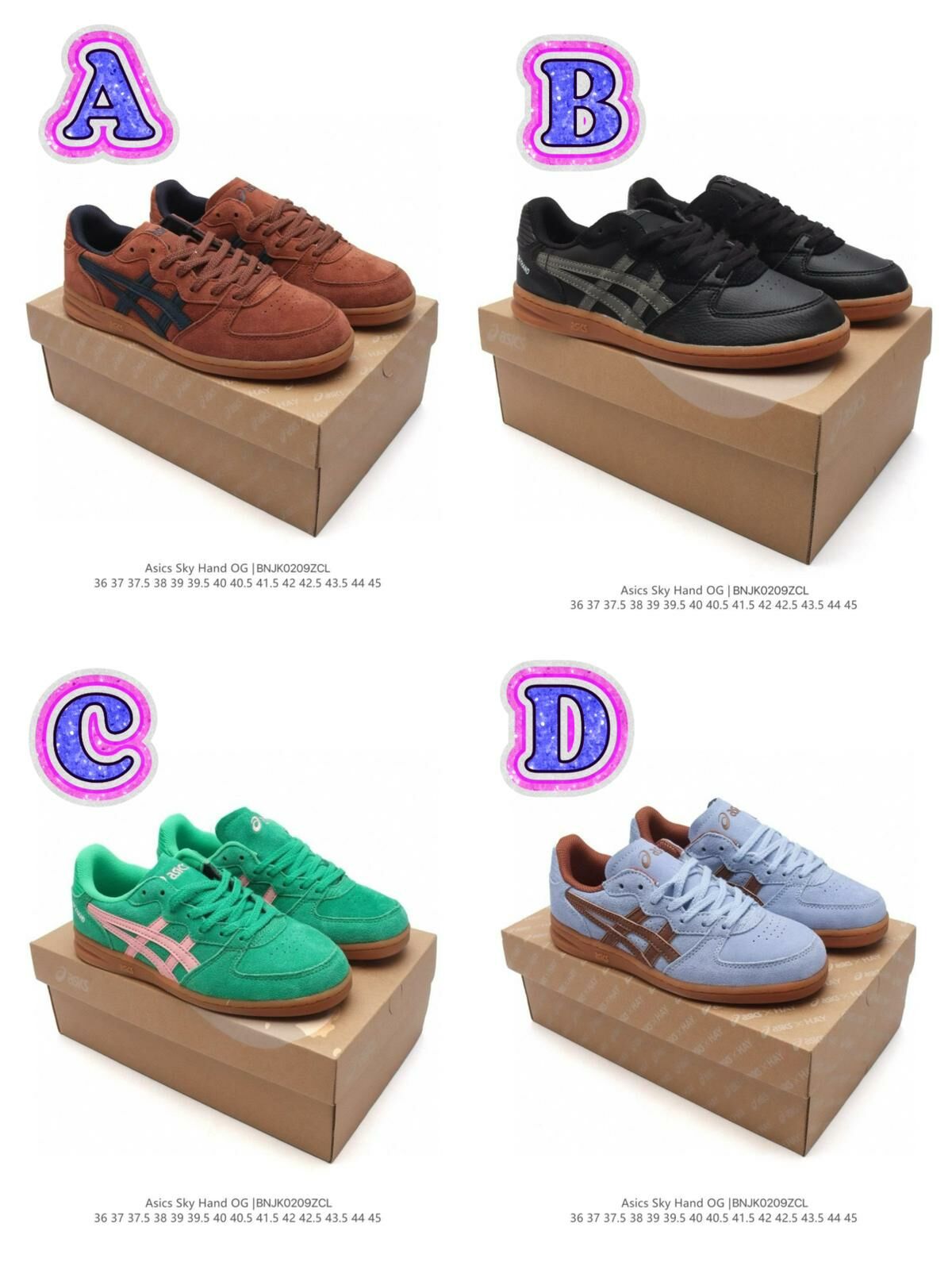 ASICS 亞瑟士 SKYHAND OG 防滑耐磨 低幫 板鞋