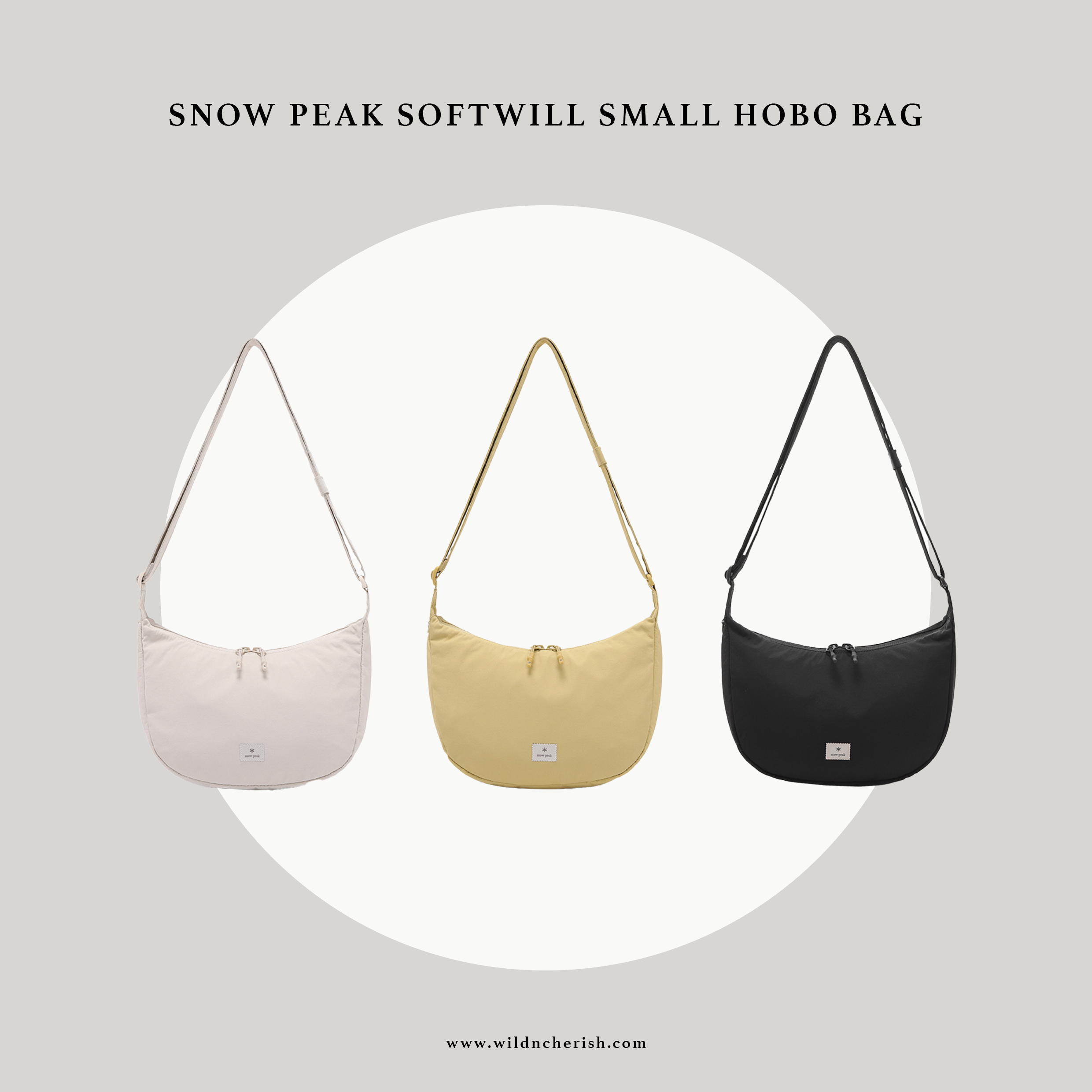 預訂| Snow Peak Softwill Small Hobo Bag 韓國限定款式