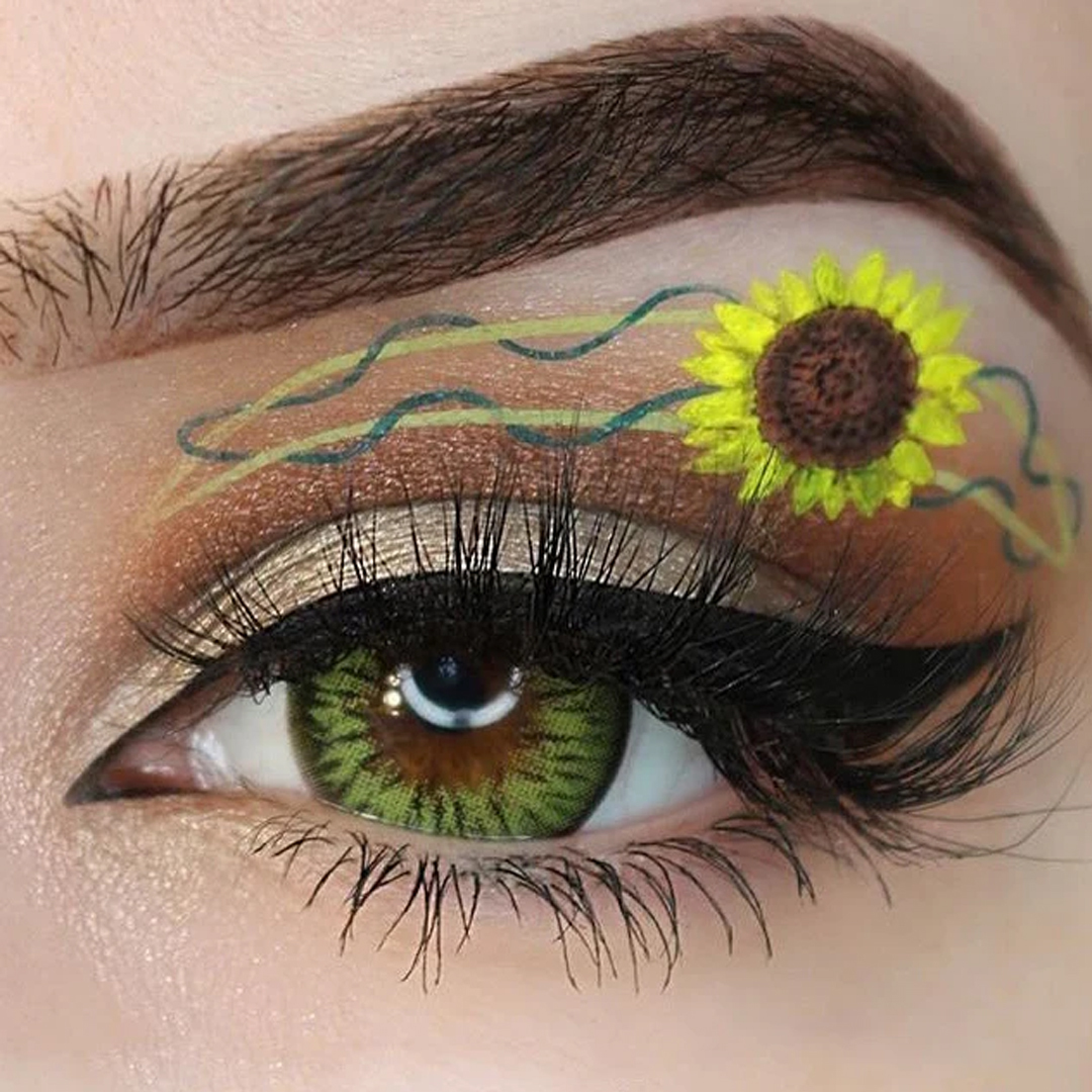 Kazzue Premier 3 Months Disposable Color Contact lens Dia 15mm 0.00 to -8.00DS (Green)