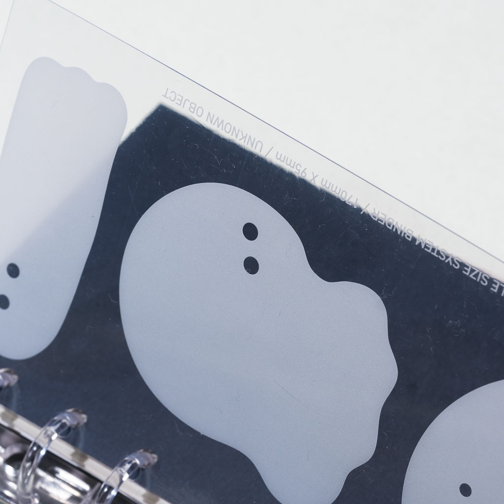 BIBLE尺寸/6孔 不明物體 透明封面卡/一分之一工作室/臺灣