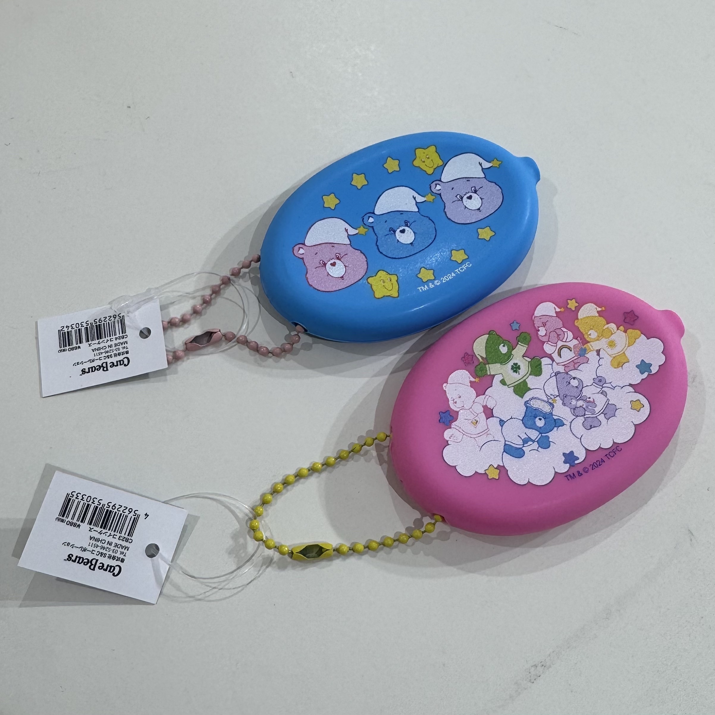CARE BEARS 彩虹熊 開口式 零錢小包 吊飾 鑰匙圈