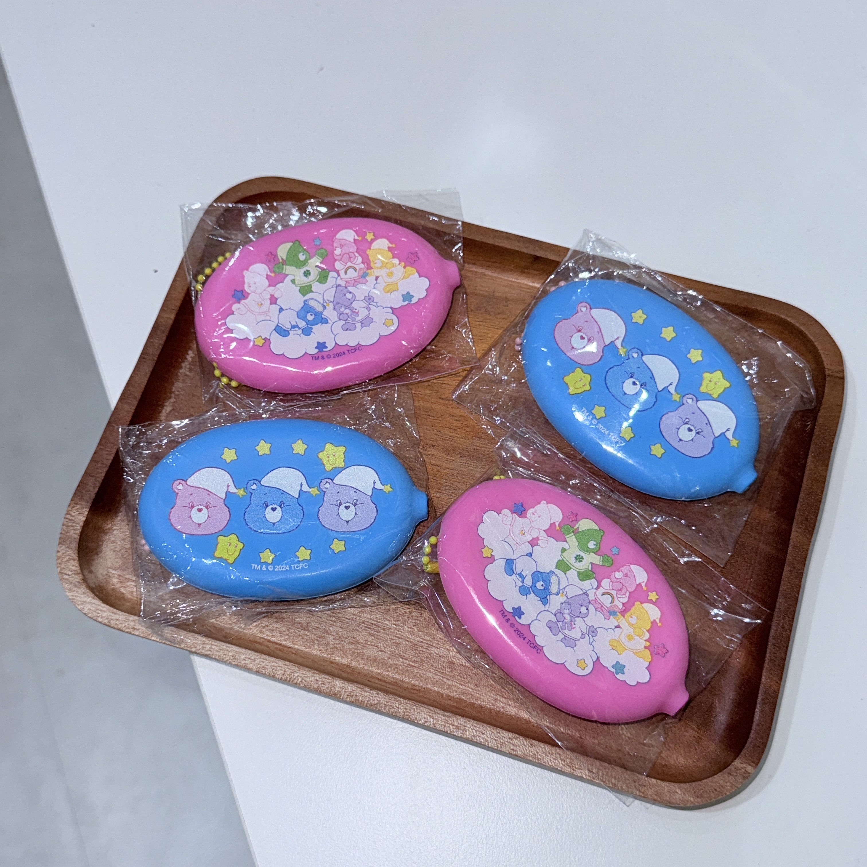 CARE BEARS 彩虹熊 開口式 零錢小包 吊飾 鑰匙圈