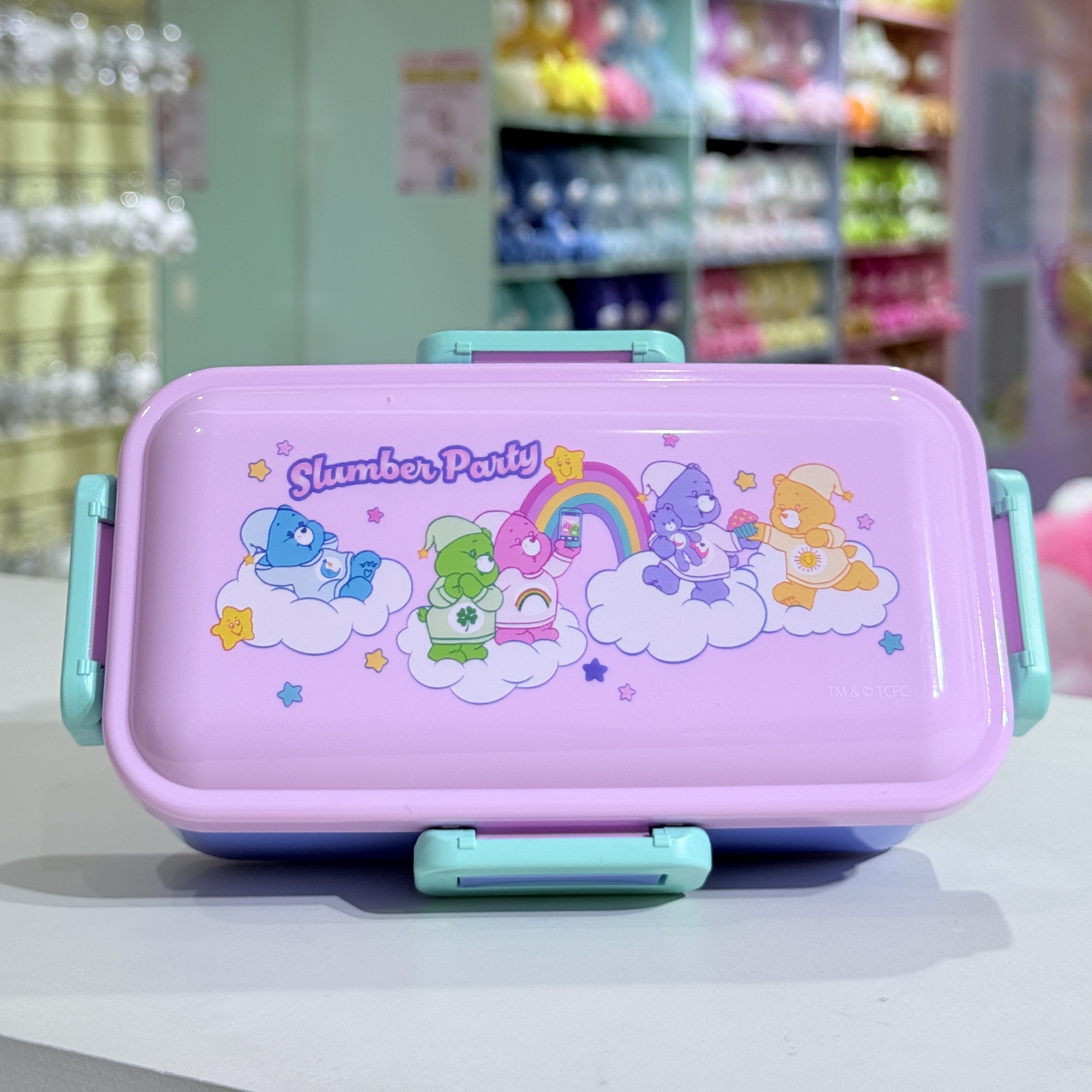 CARE BEARS 彩虹熊 便當盒 拼接色 食物盒