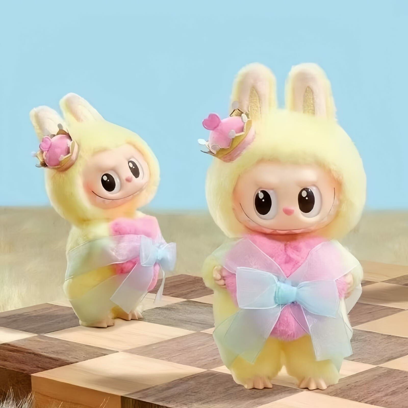 LABUBU象棋大冒險系列-搪膠毛絨吊卡皇后