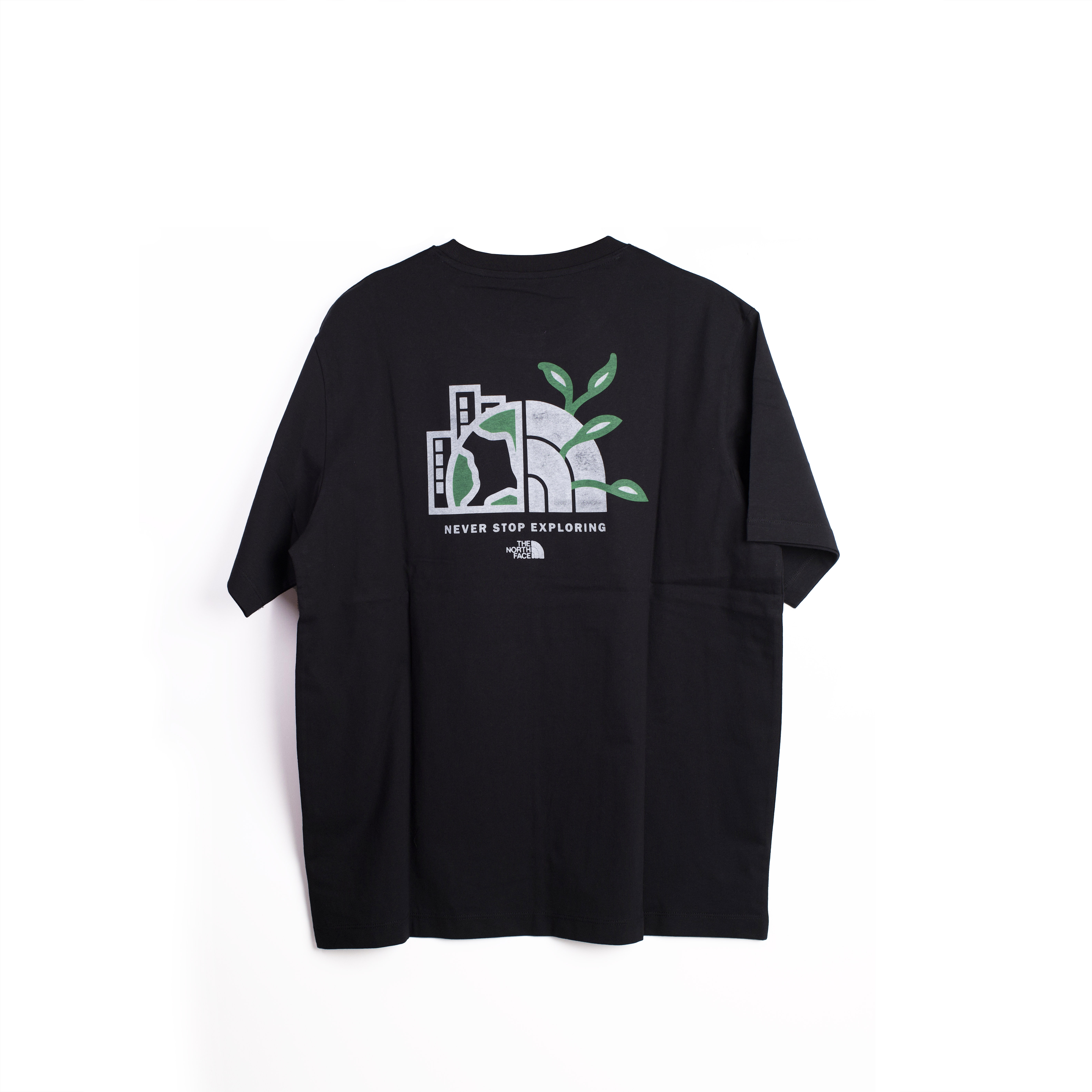 -(E2c01)-THE NORTH FACE U RLX SAME PLANET S/S TEE GRAPHIC 星球 短T-NF0A8DEU 黑色(JK3)白色(QLI)