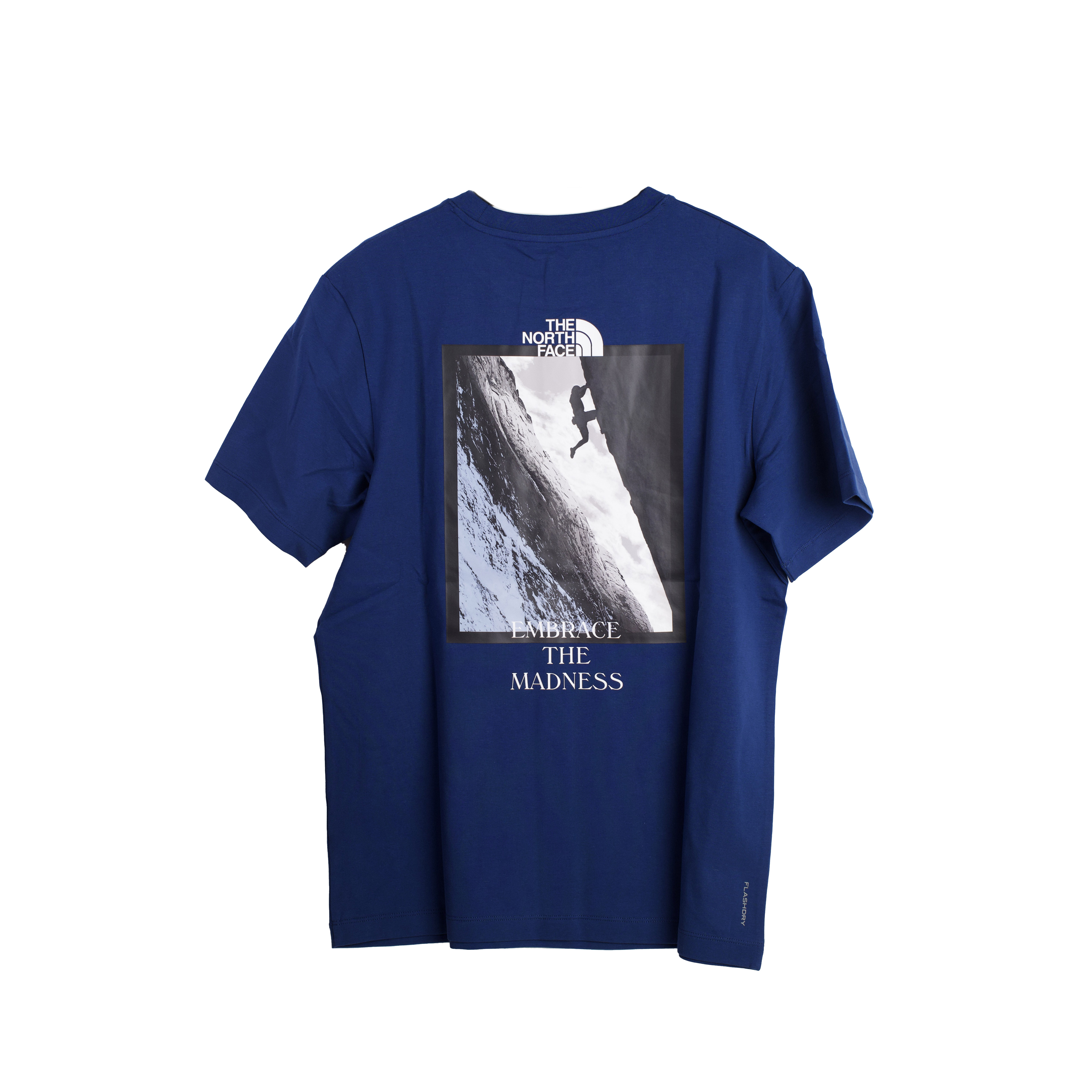 -(E2c01)-THE NORTH FACE M CLIMB I SS TEE GRAPHIC 短Ｔ-NF0A8D7B莊園藍(DIR)黑色(JK3)