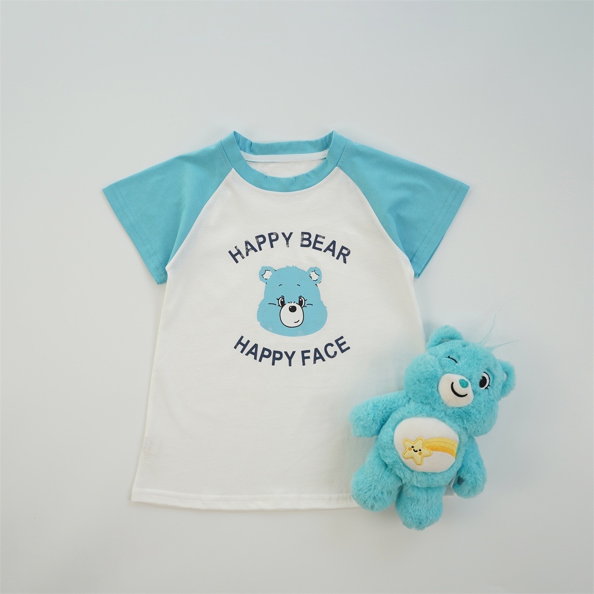 大臉熊撞色洋裝