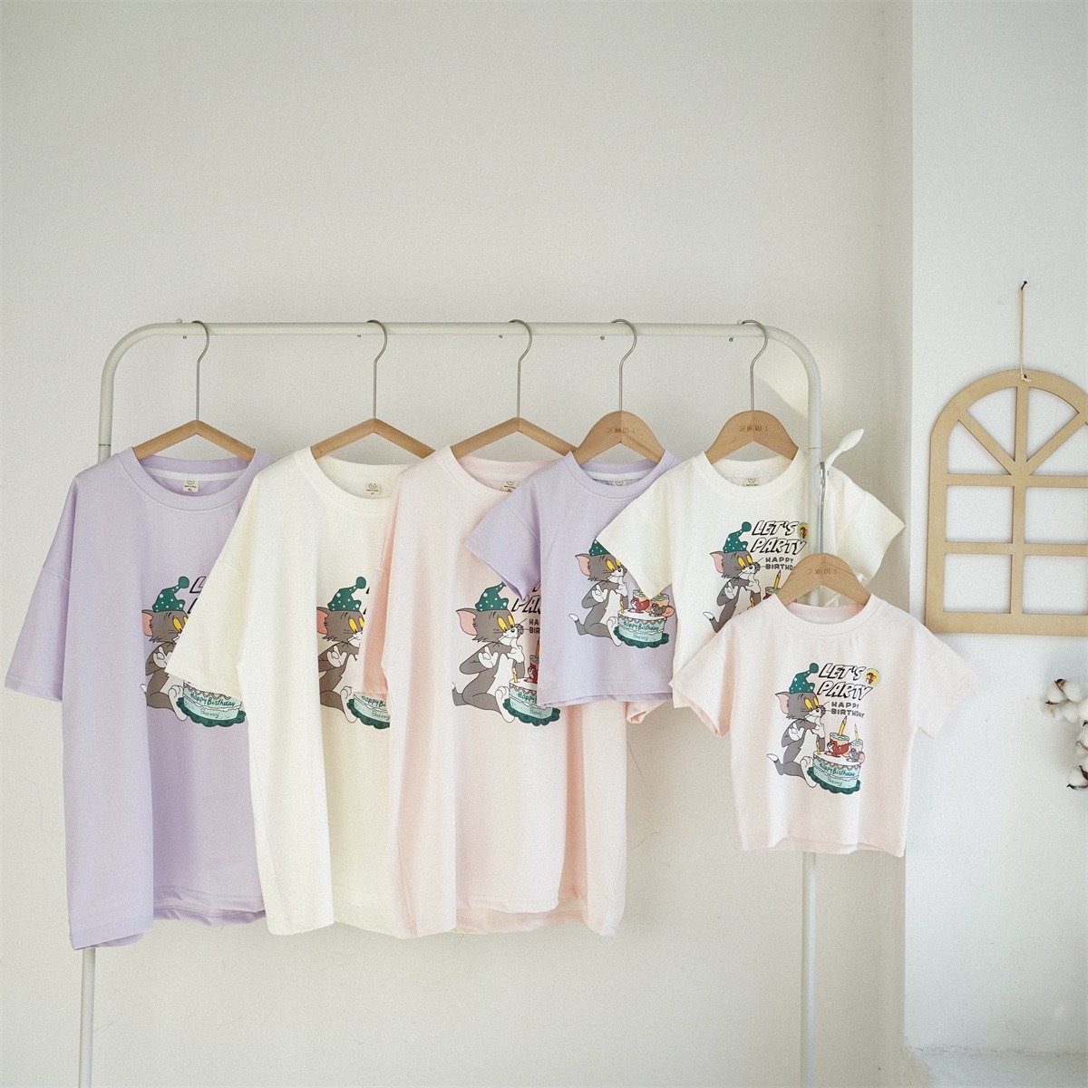 親子裝_貓貓鼠鼠生日上衣