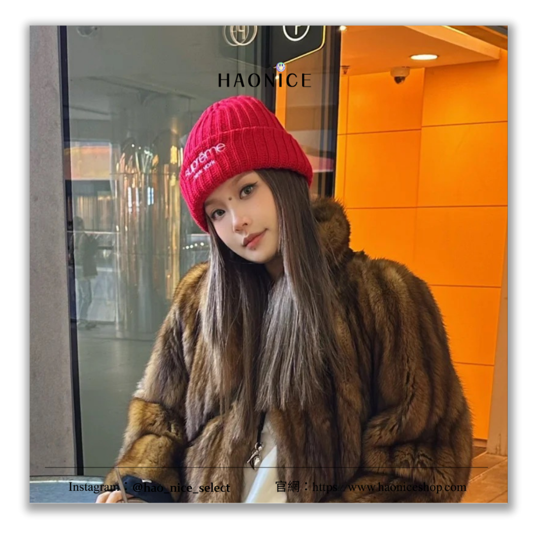 【HAO NICE】100%正品 SUPREME 美國潮牌🇺🇸粗羅紋毛線帽 帽子