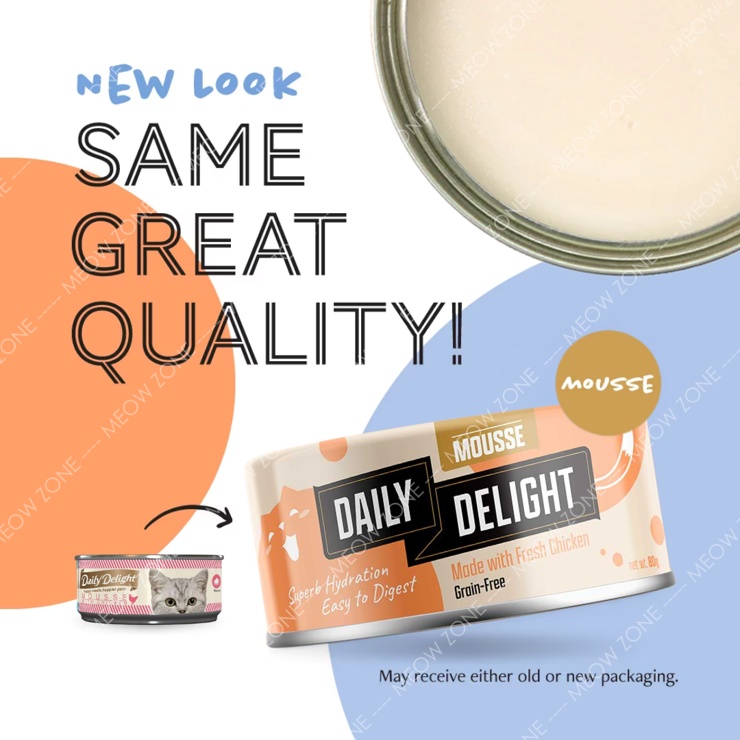 Daily Delight Mousee 營養慕絲主食罐 70g/80g - 24罐優惠裝