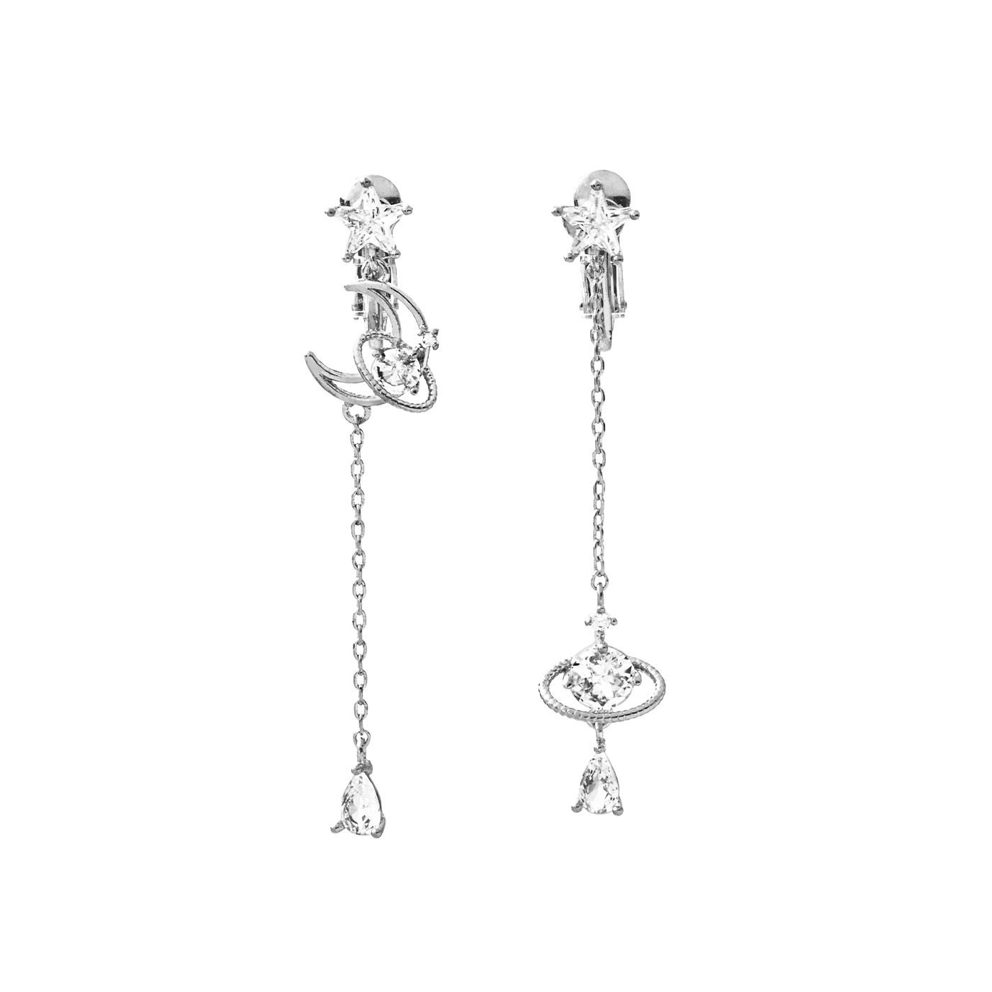 平價飾品,星星,月亮,耳環