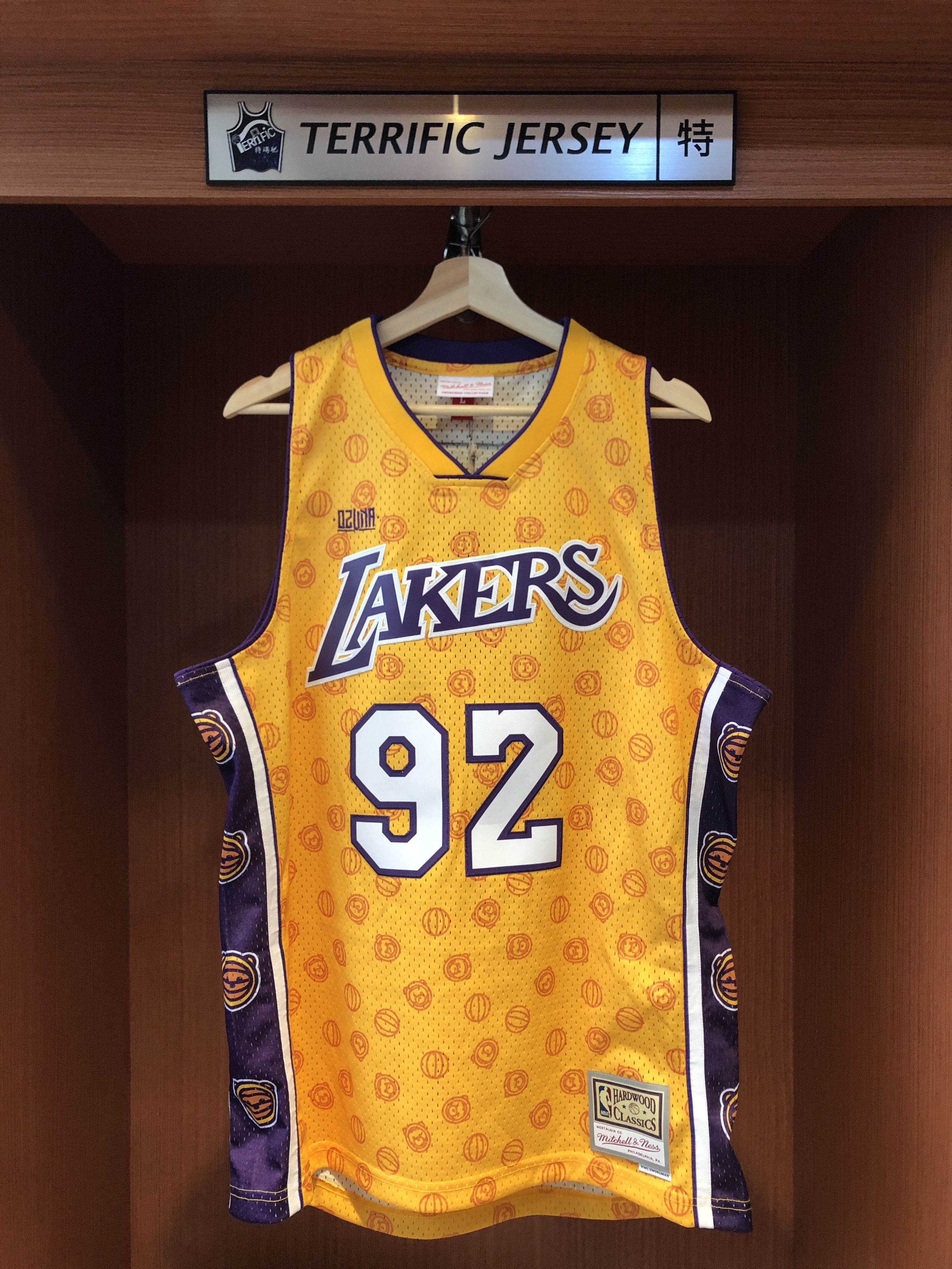 NBA球衣 Ozuna x M&N x Lakers 洛杉磯湖人黃 聯名款 M&N Swingman G2 球迷版 電繡 全新