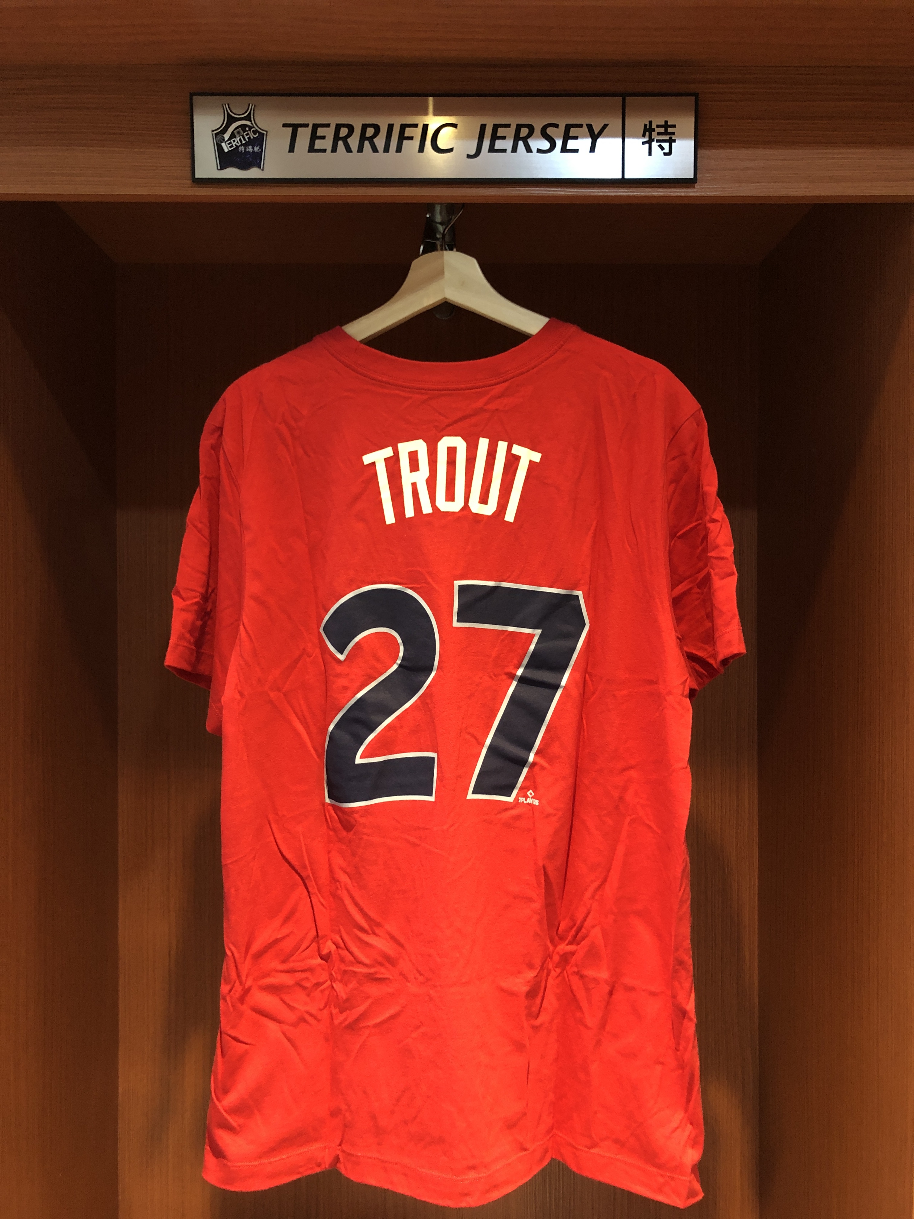 MLB短袖 Mike Trout 洛杉磯天使城市 City Nike Player Name Tee 棉質 短袖 全新