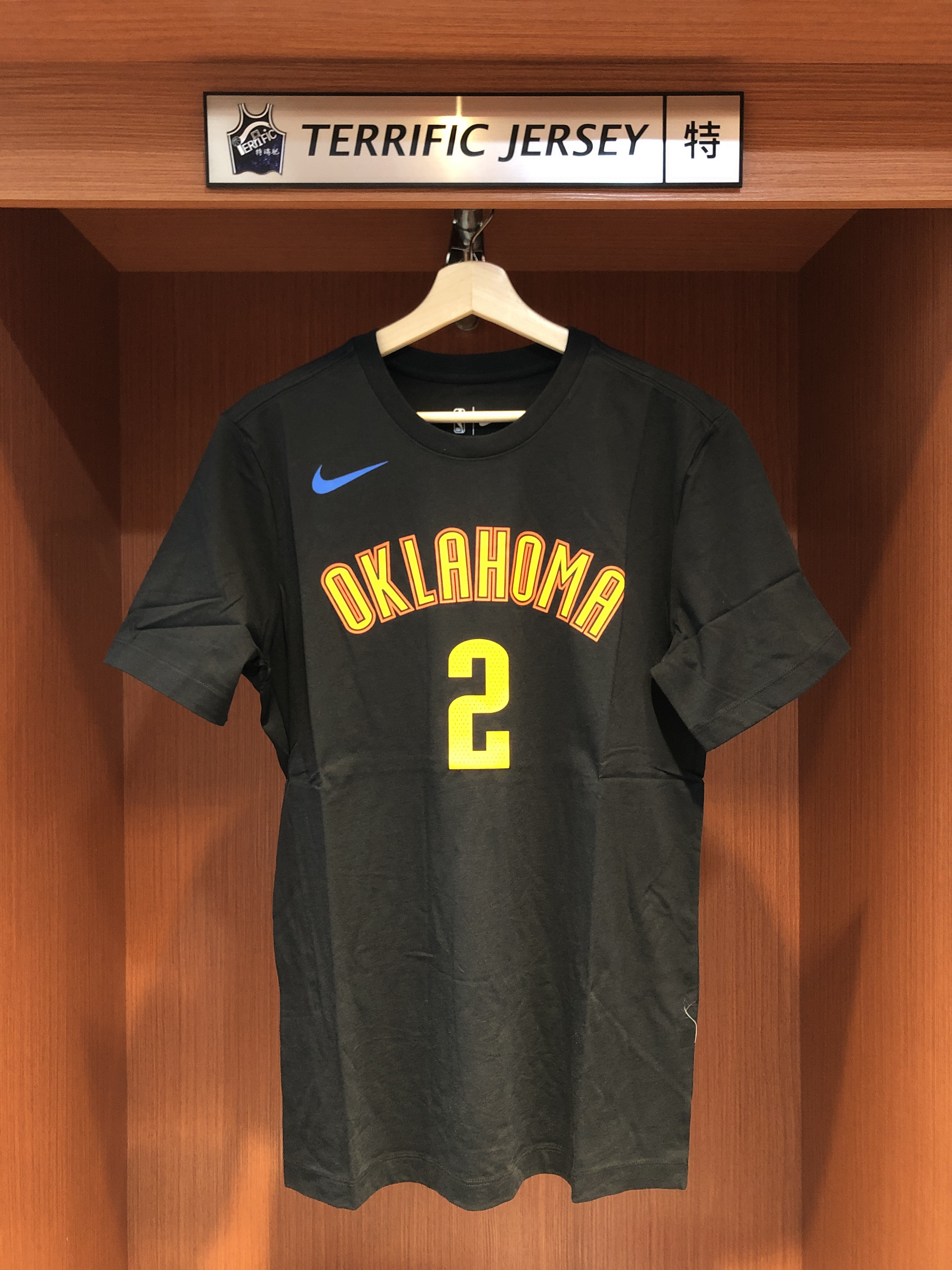 NBA短袖 Shai Gilgeous-Alexander 奧克拉荷馬雷霆城市 City Nike Player Name Tee 棉質短袖 全新