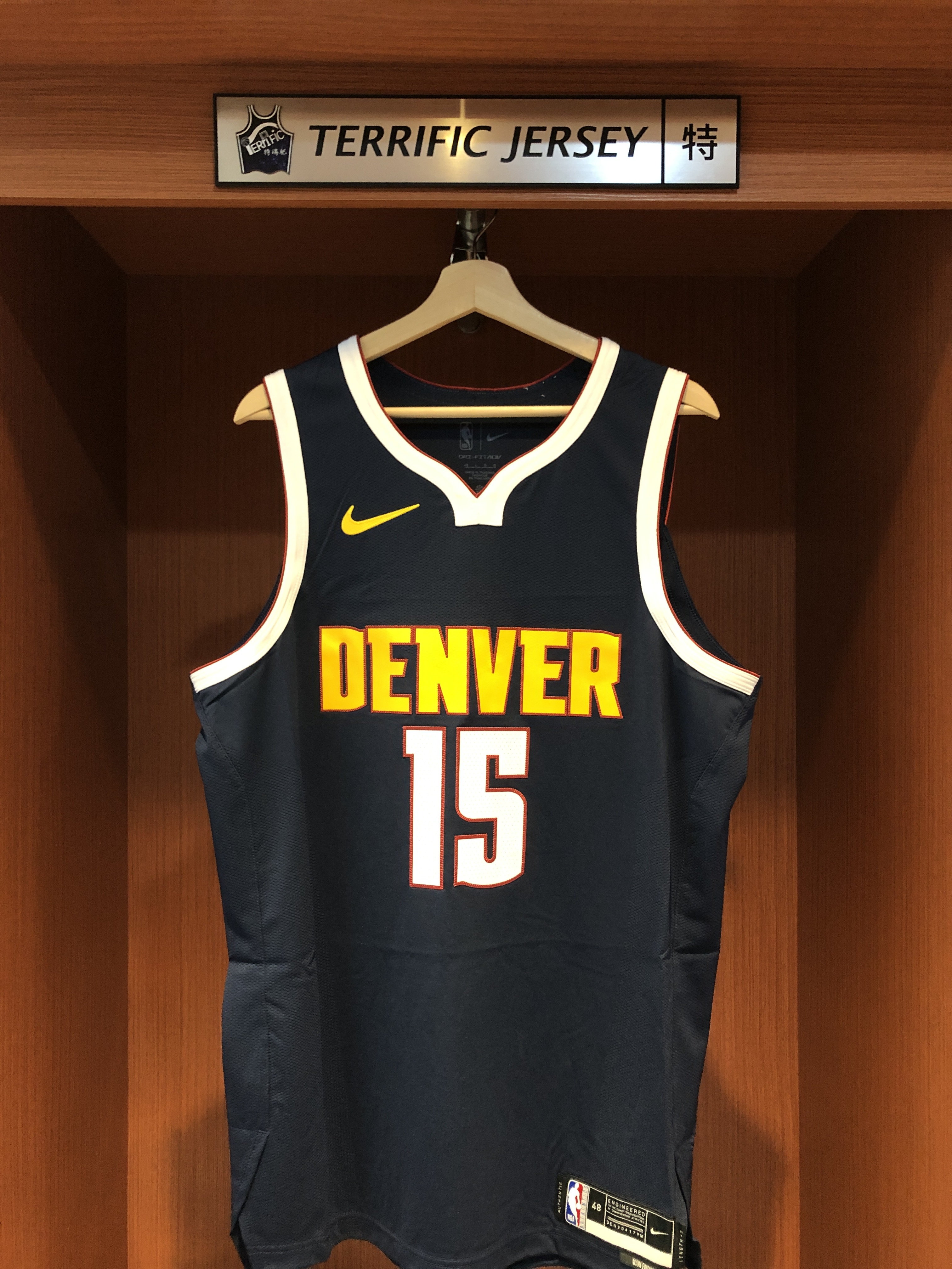 NBA球衣 Nikola Jokic 丹佛金塊深藍 Icon Nike Authentic 球員版 電繡 全新