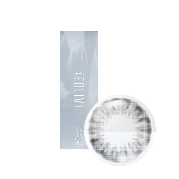 恩莉芙矽水膠彩色日拋(10片)燦耀灰