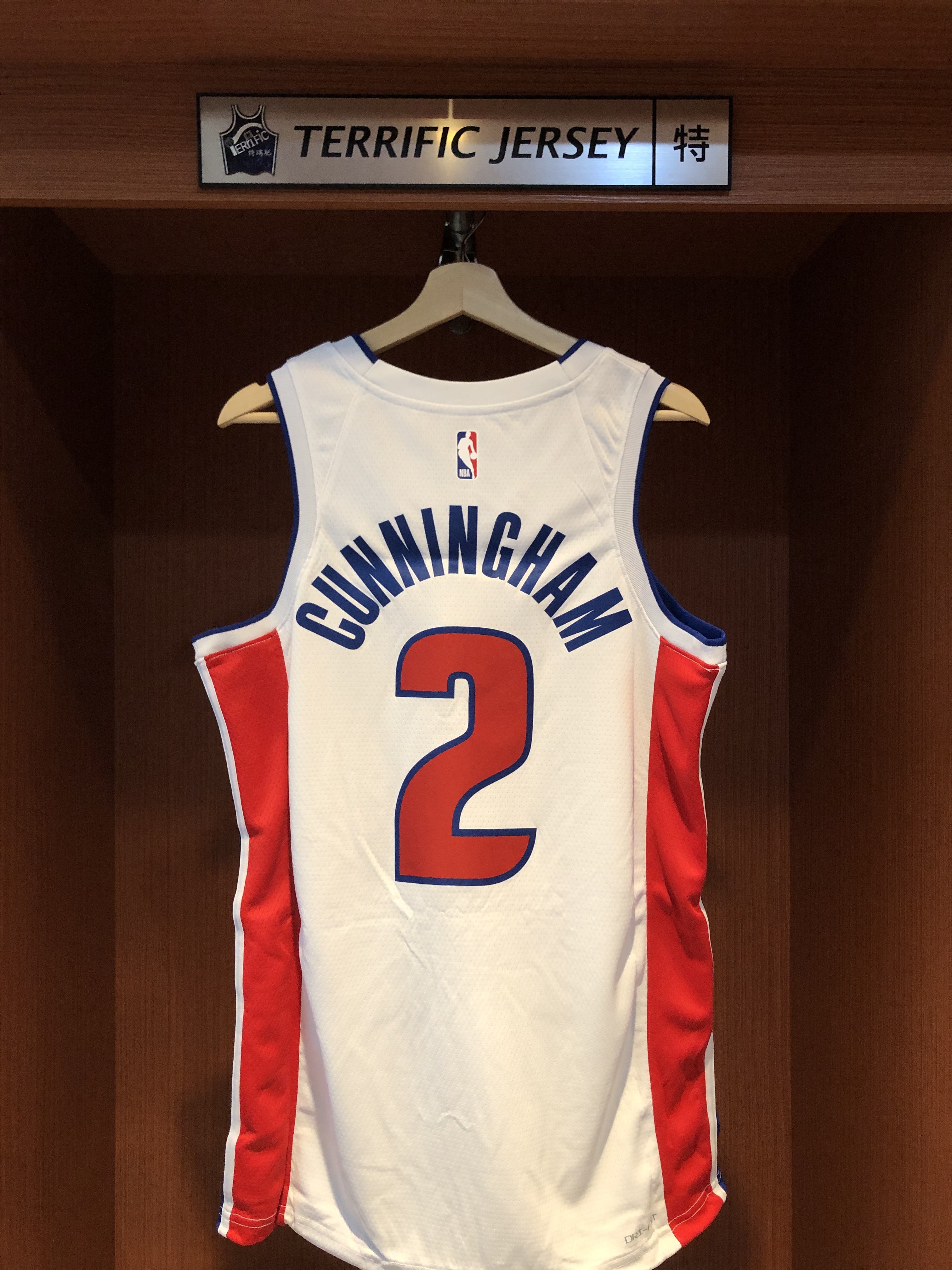 NBA球衣 Cade Cunningham 底特律活塞白 Association Nike Swingman 球迷版 熱轉印 全新