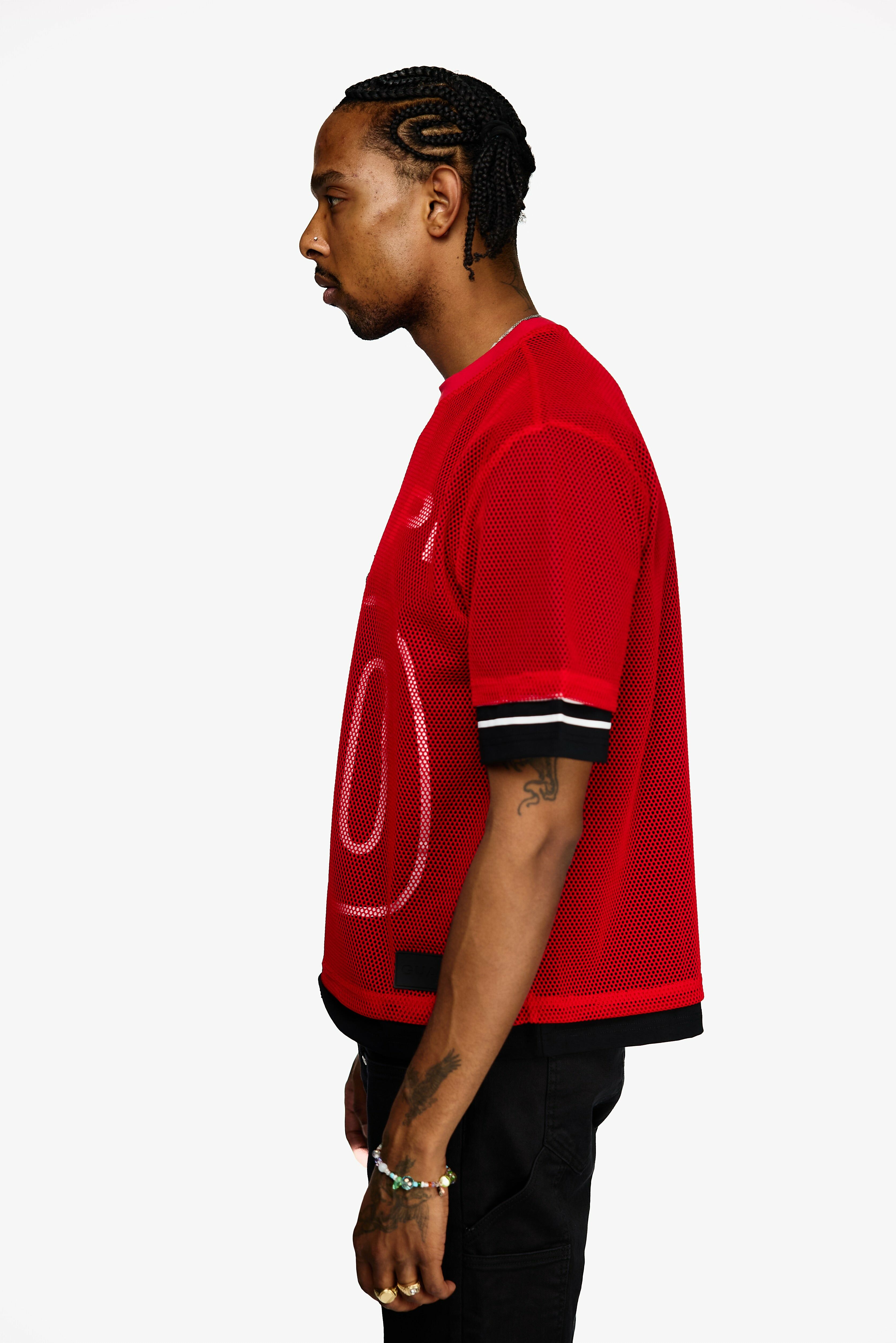 Guapi Blood Red Mesh Football Tee 球衣短袖