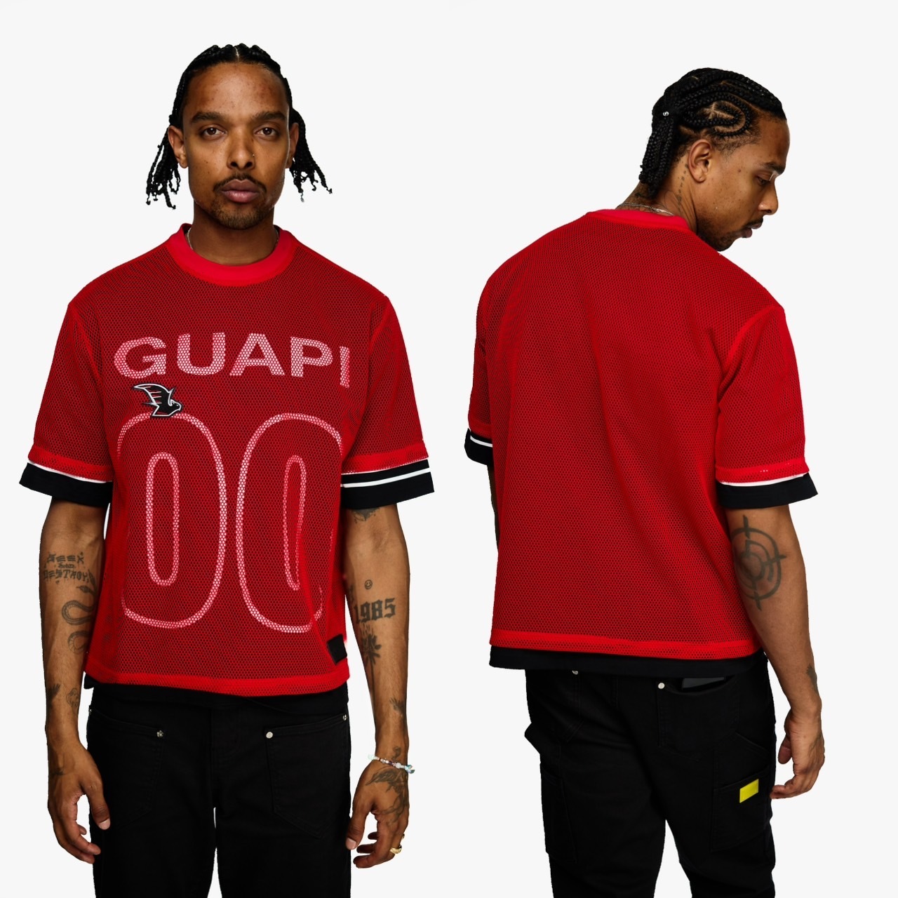 Guapi Blood Red Mesh Football Tee 球衣短袖