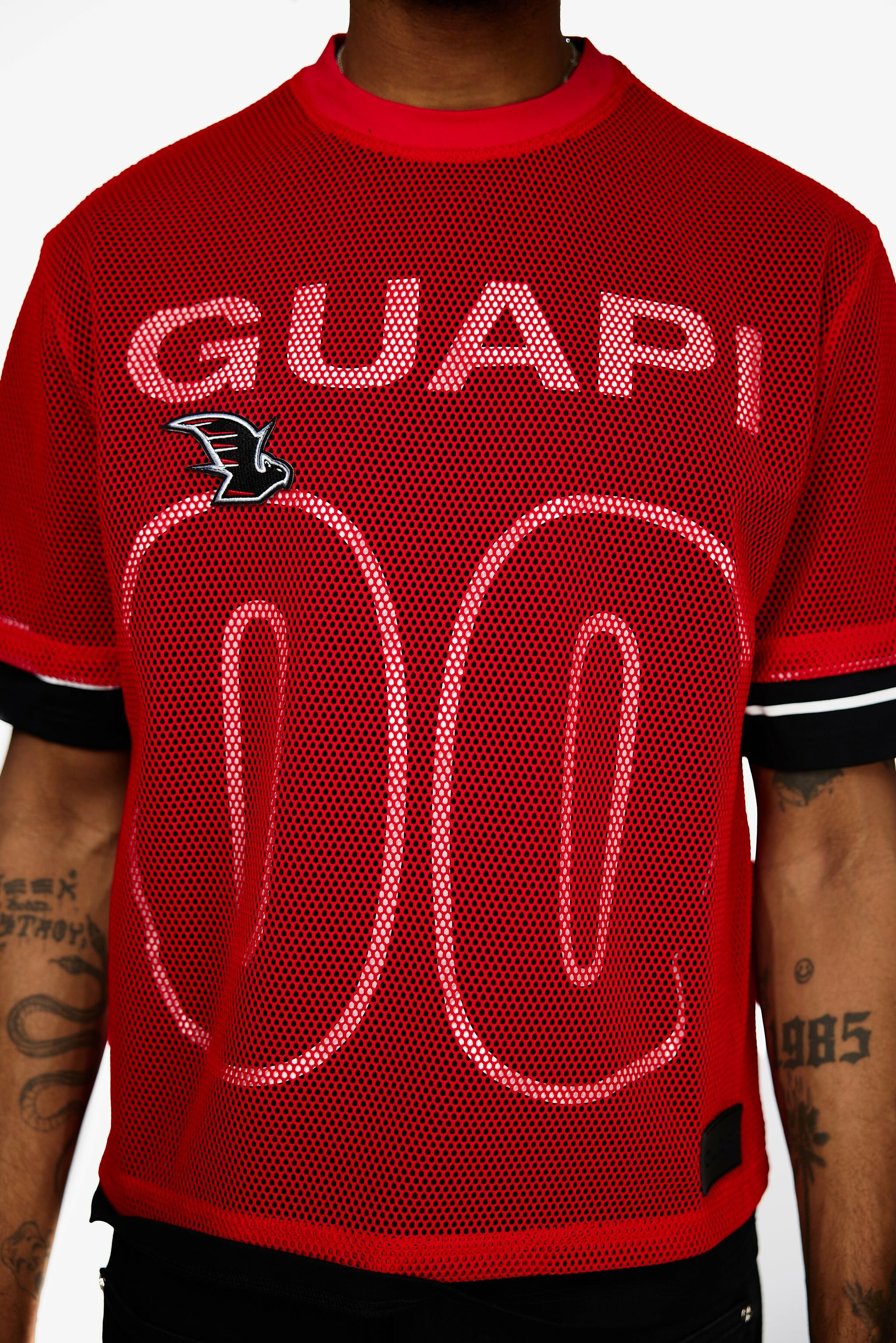 Guapi Blood Red Mesh Football Tee 球衣短袖