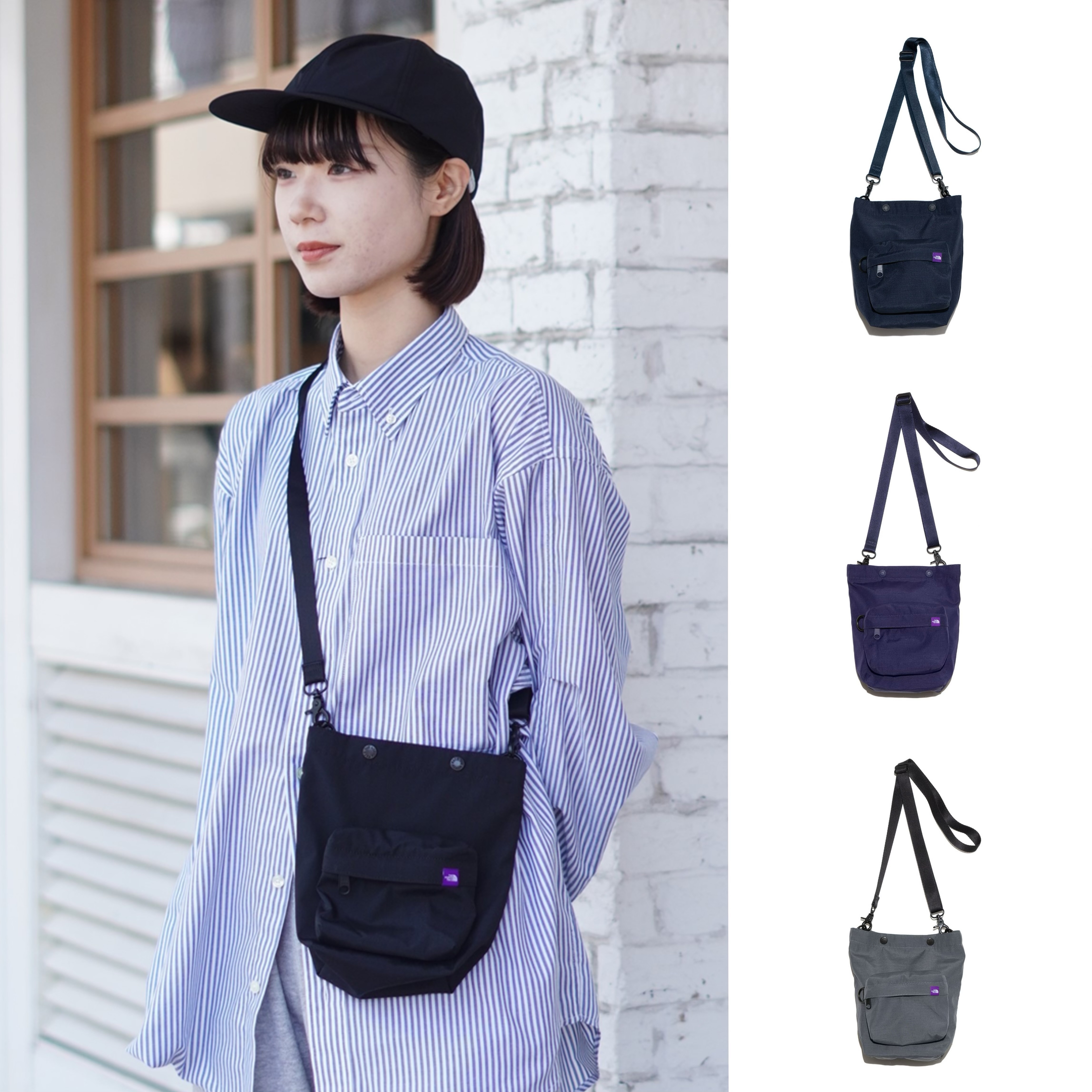 現貨+預購┃日本 TNF 紫標 Mountain Wind Multi Bag  尼龍 側背小包