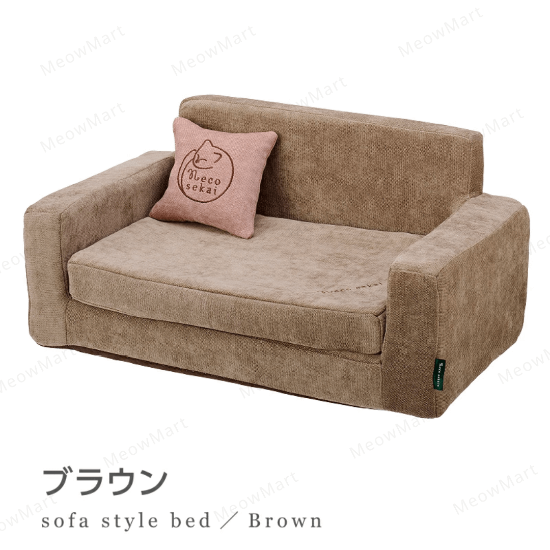 日本 necosekai 貓咪防水梳發床